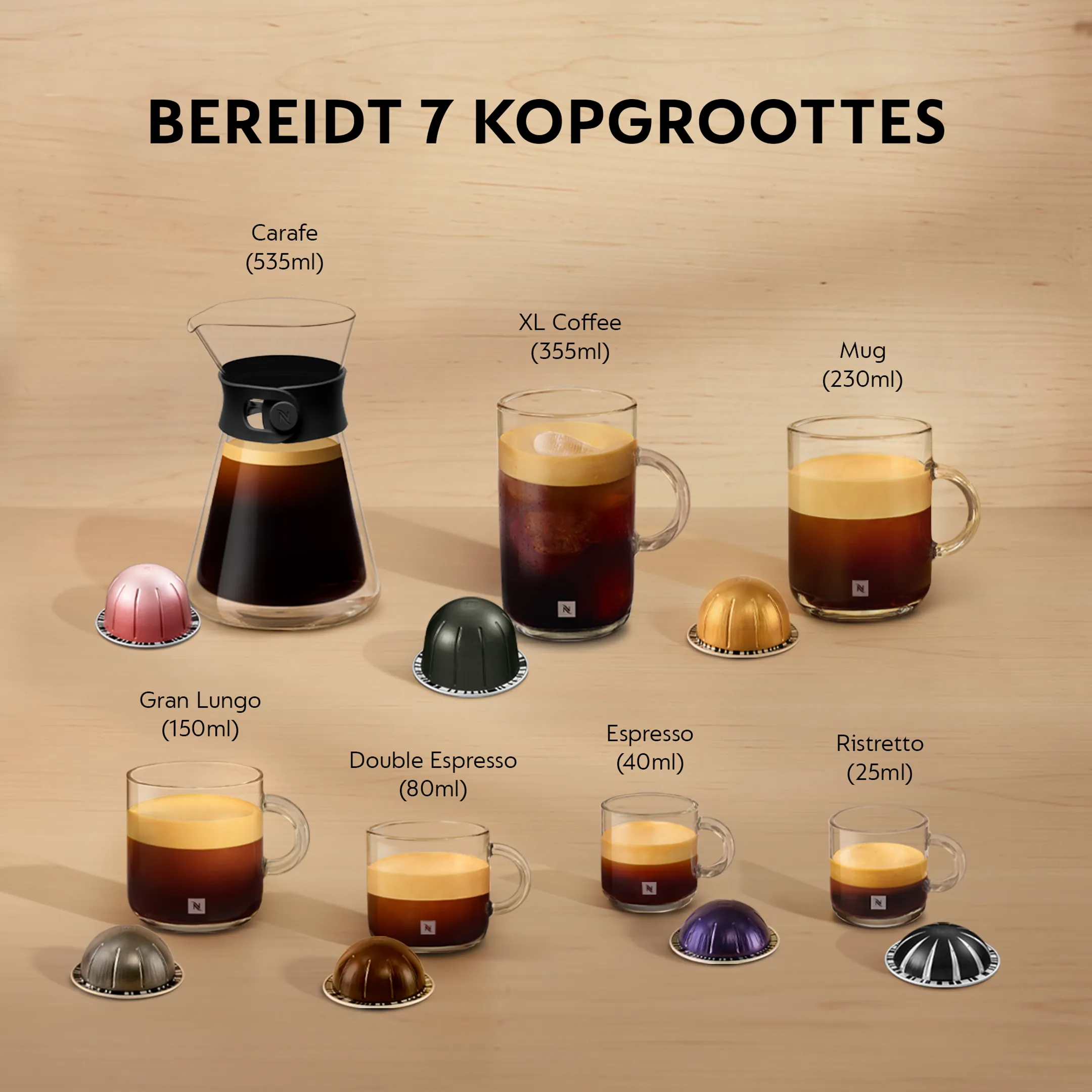 De'Longhi Nespresso Koffiemachine Vertuo Lattissima Black