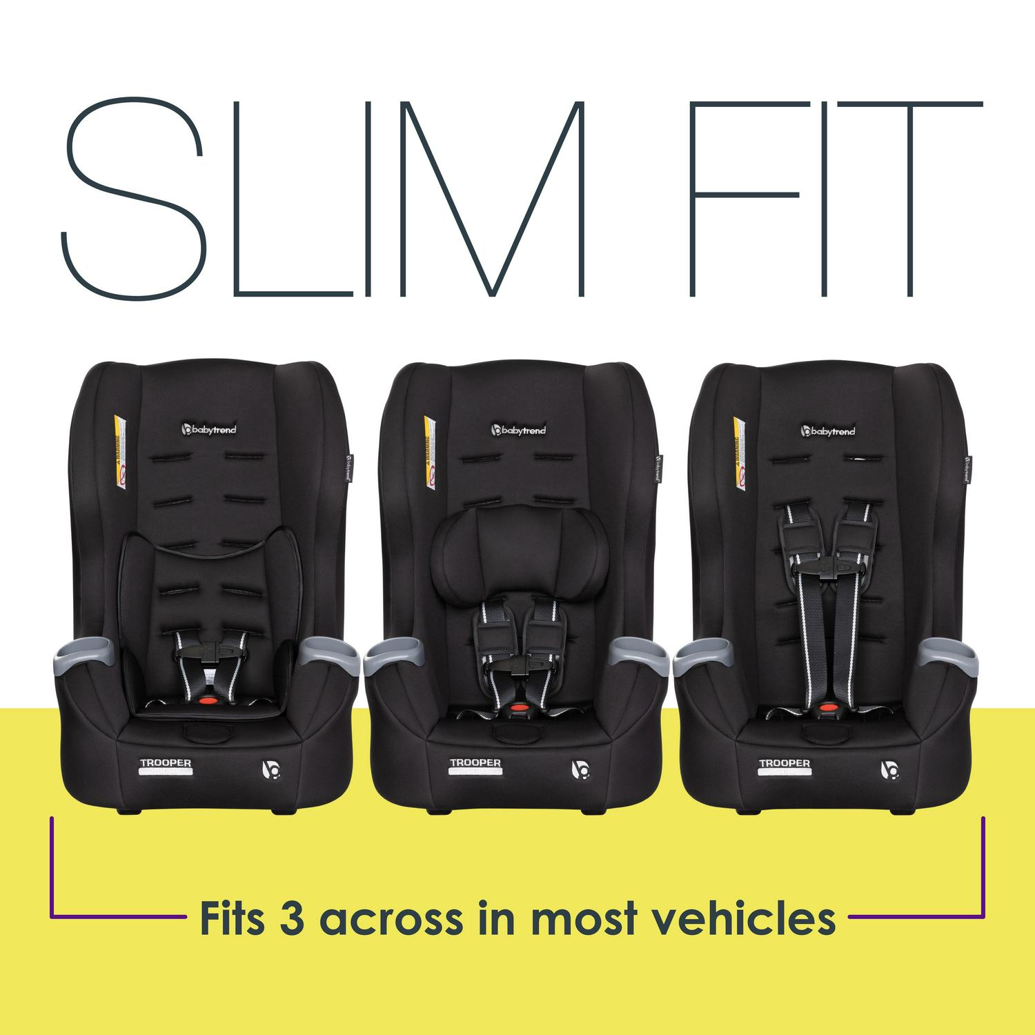 Baby Trend Trooper 3 - in - 1 Convertible Car Seat - Desert Black