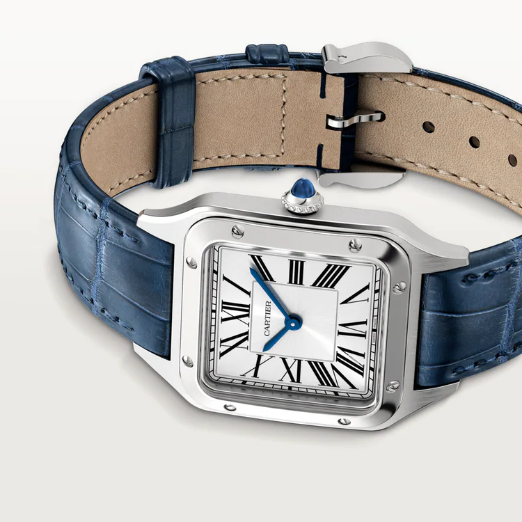 [Super Clone]SANTOS-DUMONT Blue Strap 38mm