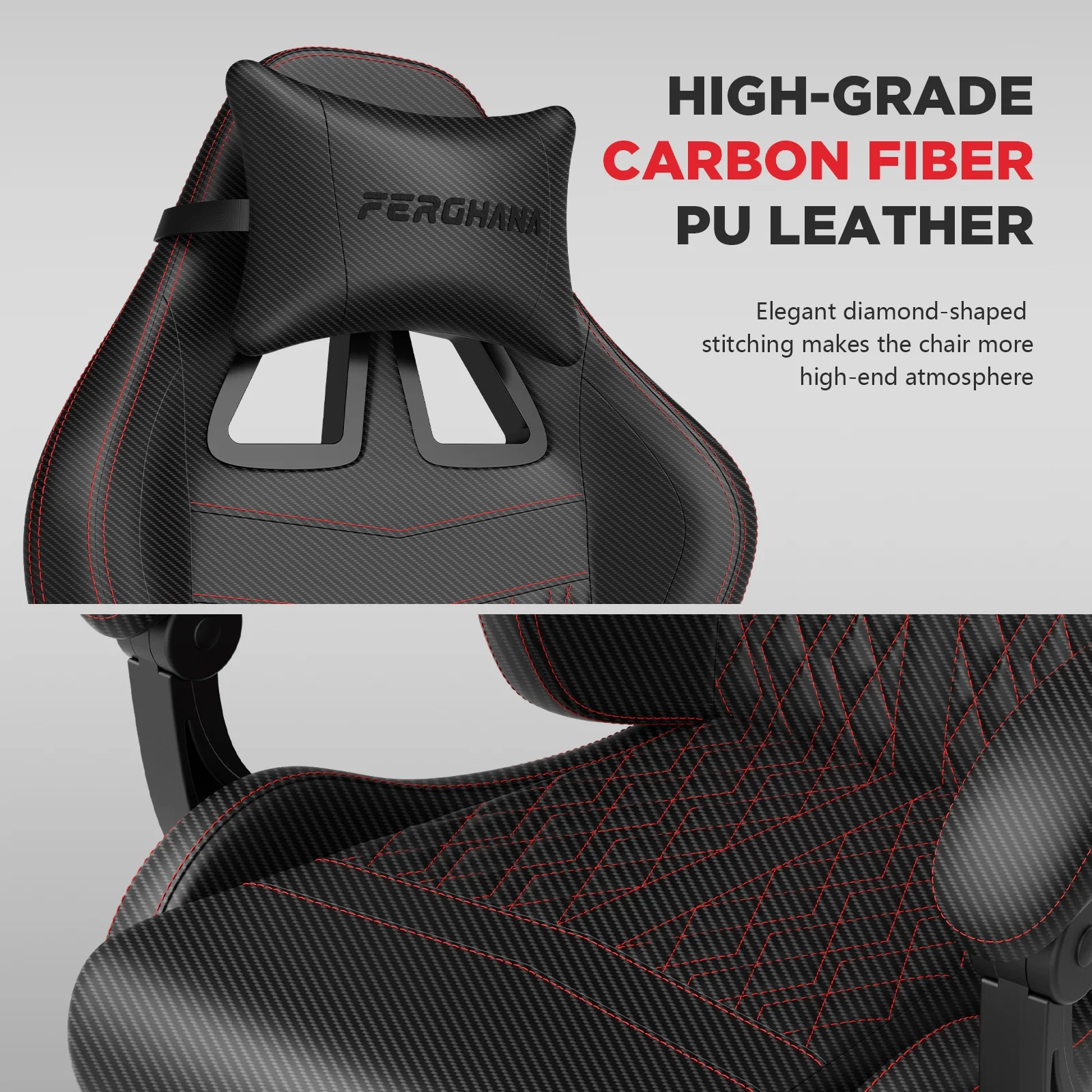 Gaming Chair with Footrest Computer Ergonomic Office Chair with Massage Lumbar Support Headrest, High Back Vintage Game Chair for Adults and Kids, Black(Black) - Image 6