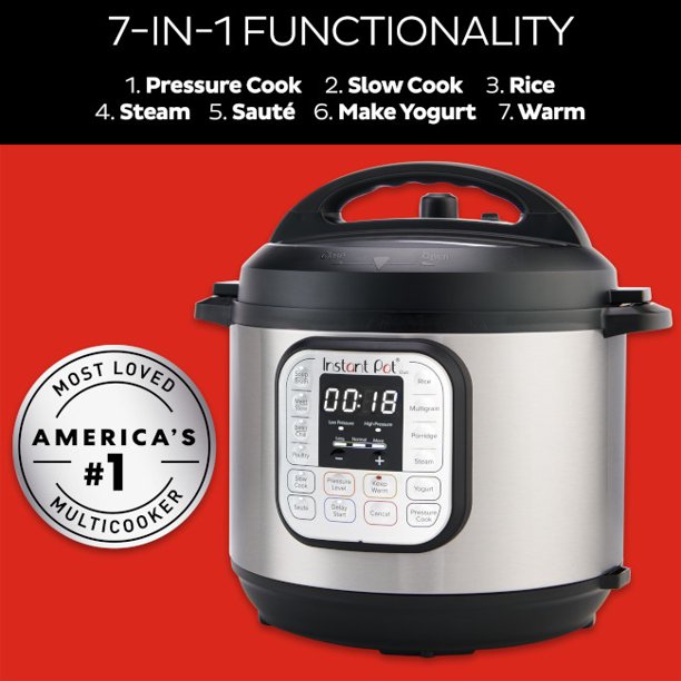 Instant Pot DUO80 8 Qt Autocuiseur programmable multifonction 7 en 1