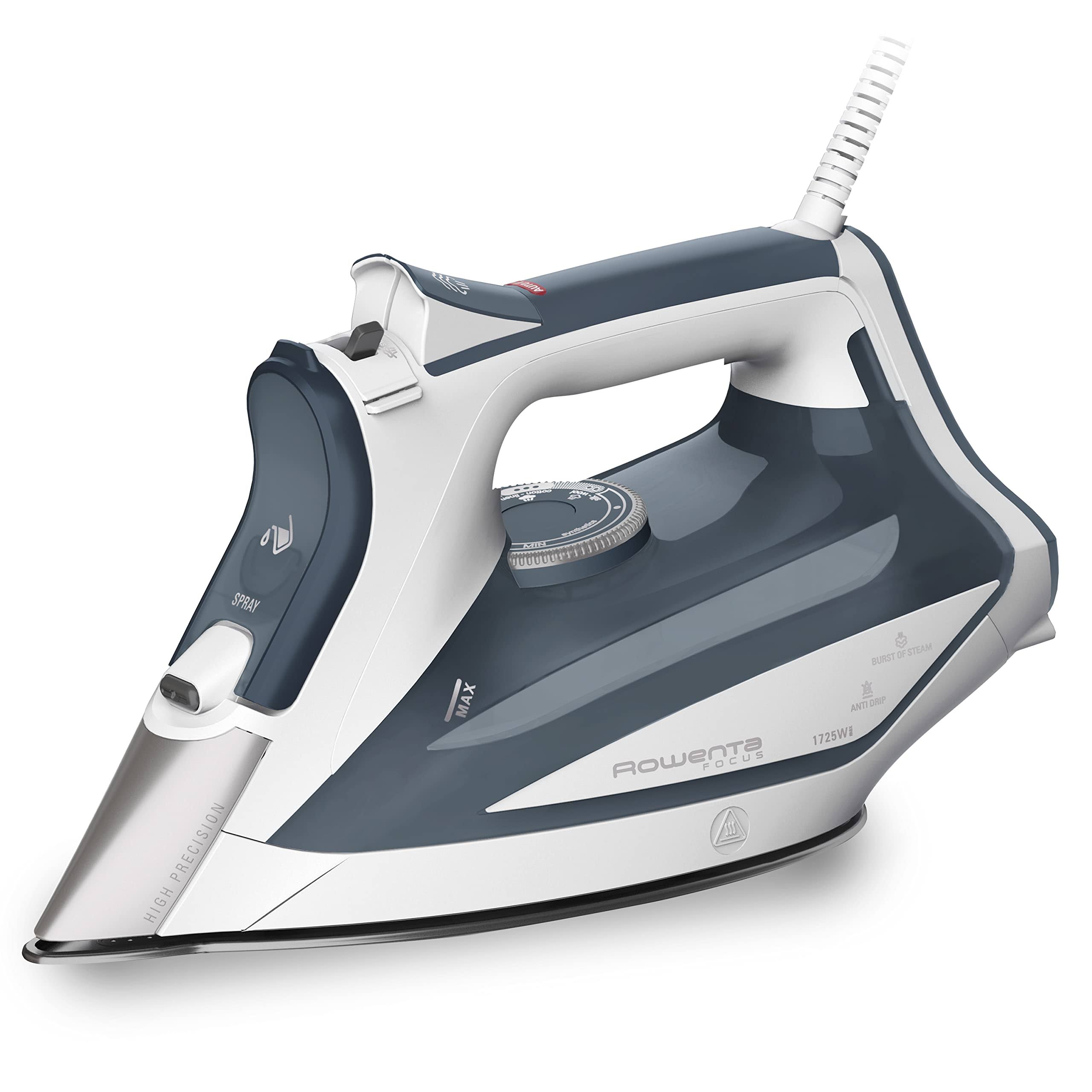 Rowenta Professional Dw5280 1725-Watts Steam Iron with Stainless Steel Soleplate Blue