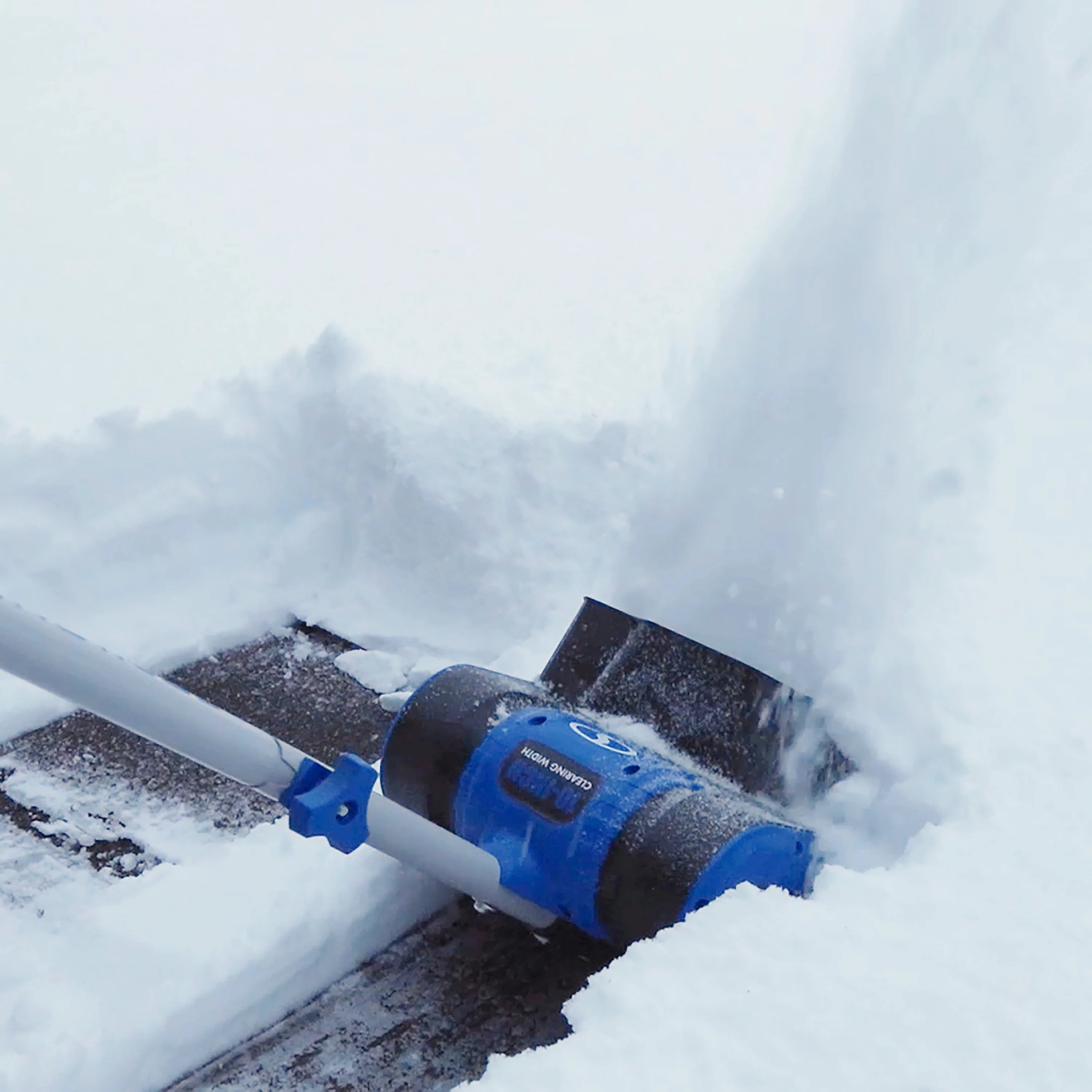 24V 10 inch Cordless Snow Shovel, 5 0 Ah Battery Charger(Blue) Image 10