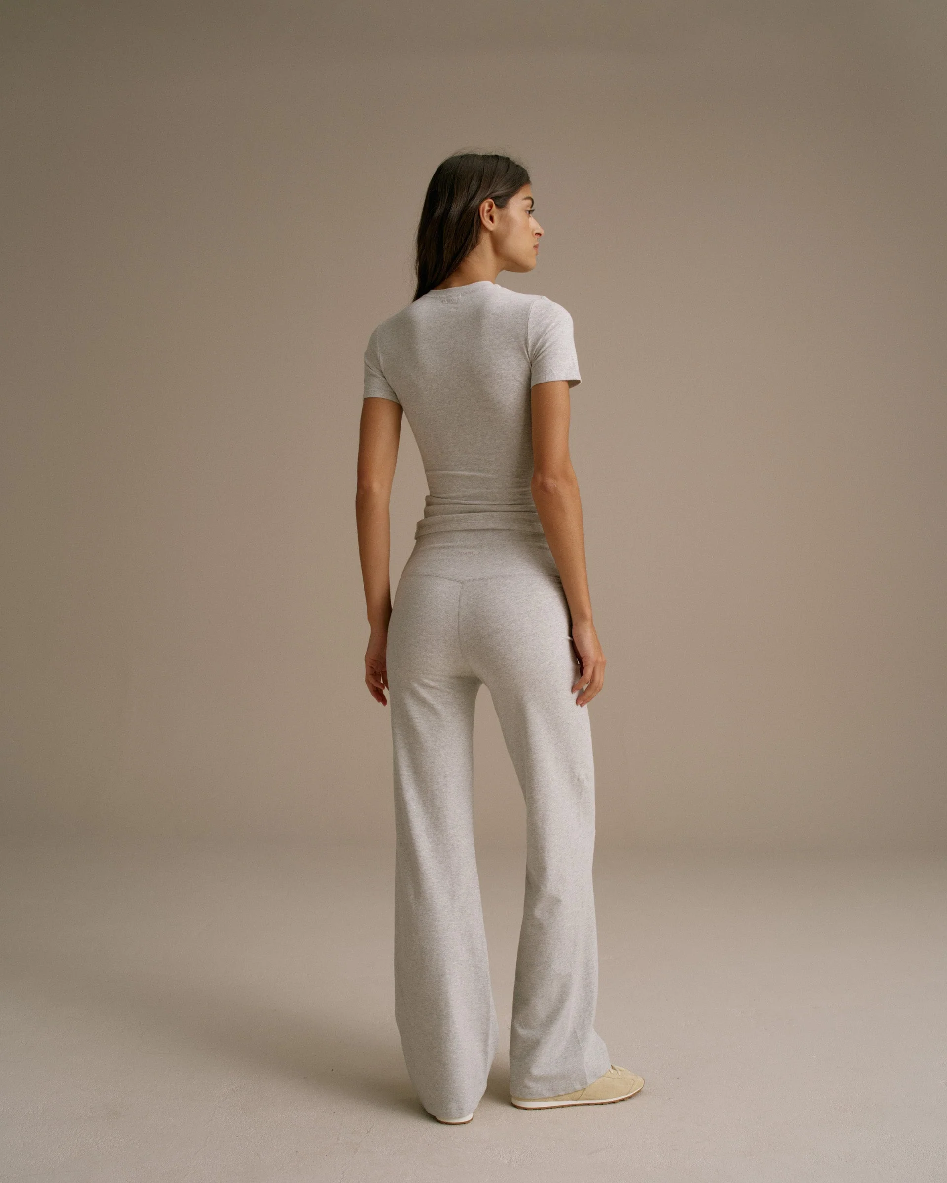 Cotton Yoga Pant - Grey Melange