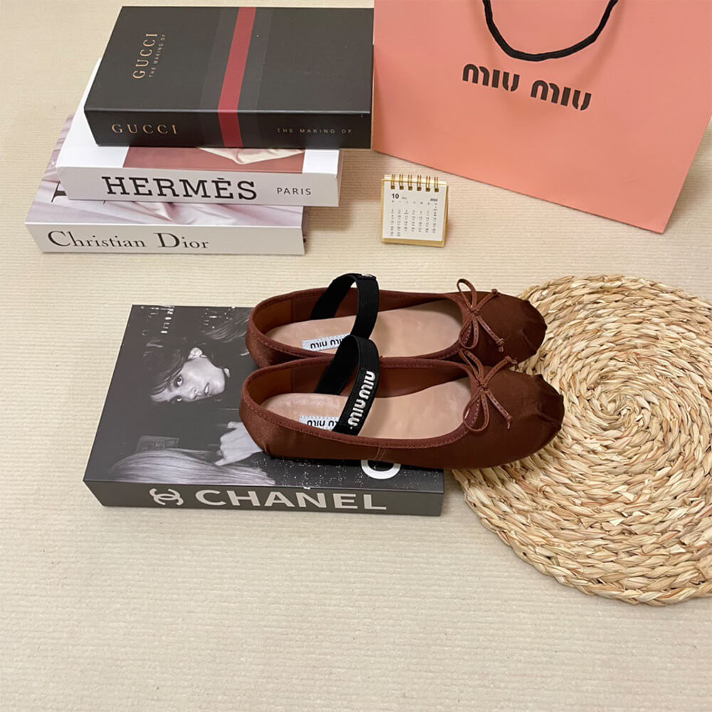 MiuMiu Satin ballerinas