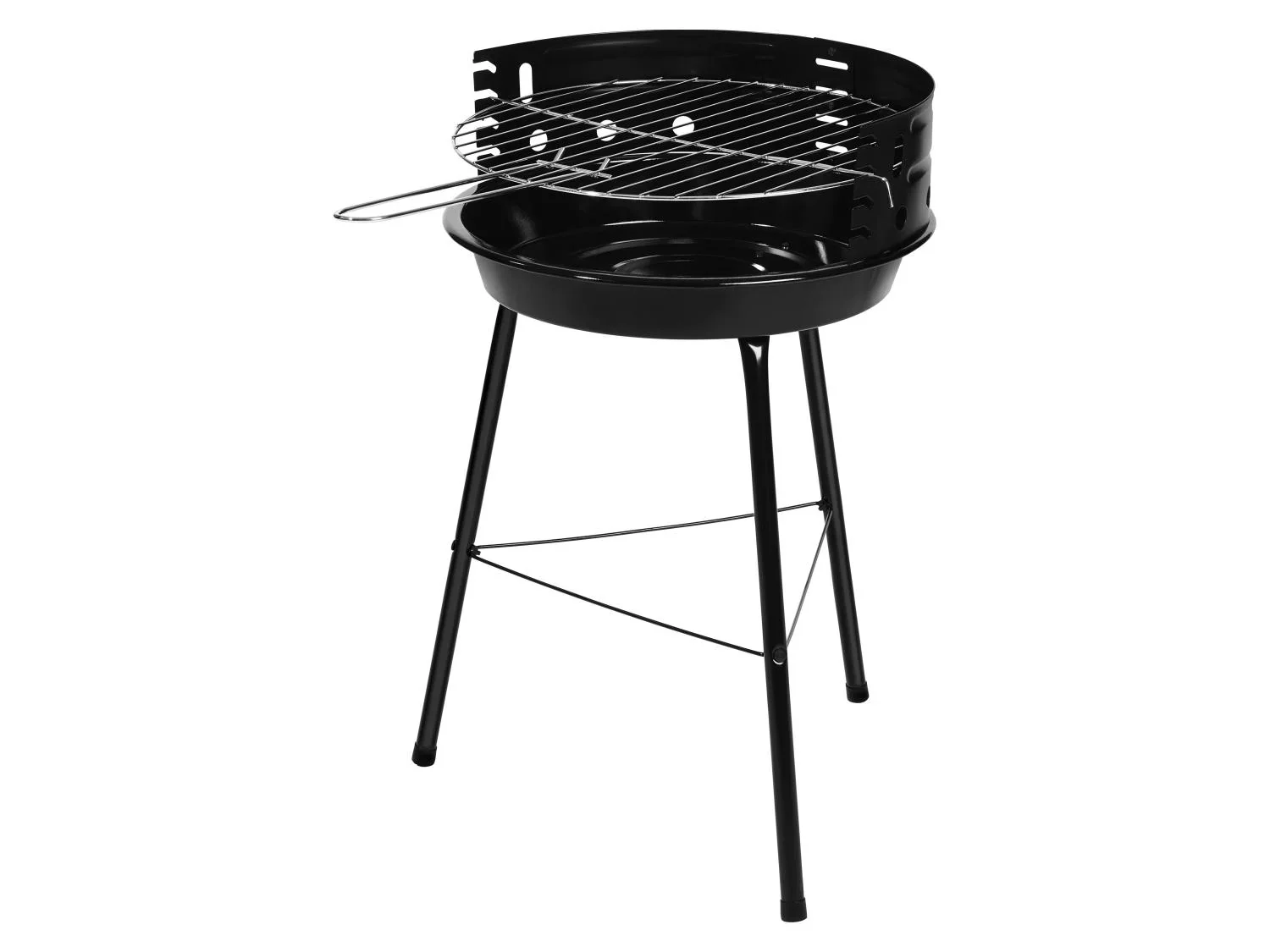 GRILLMEISTER Barbecue rond au charbon de bois,  33 cm