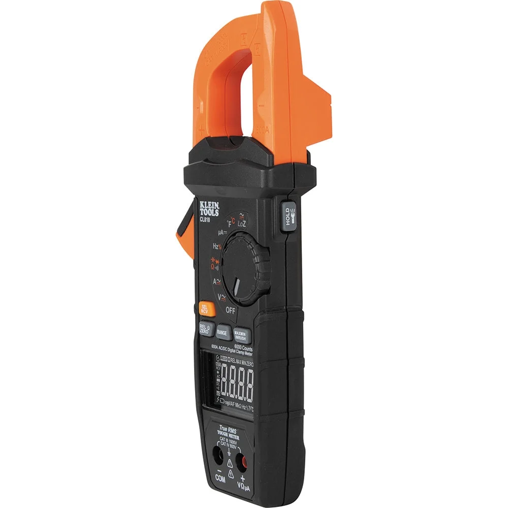 Klein Tools CL810 600A AC/DC Auto - Ranging Digital Pro Clamp Meter with