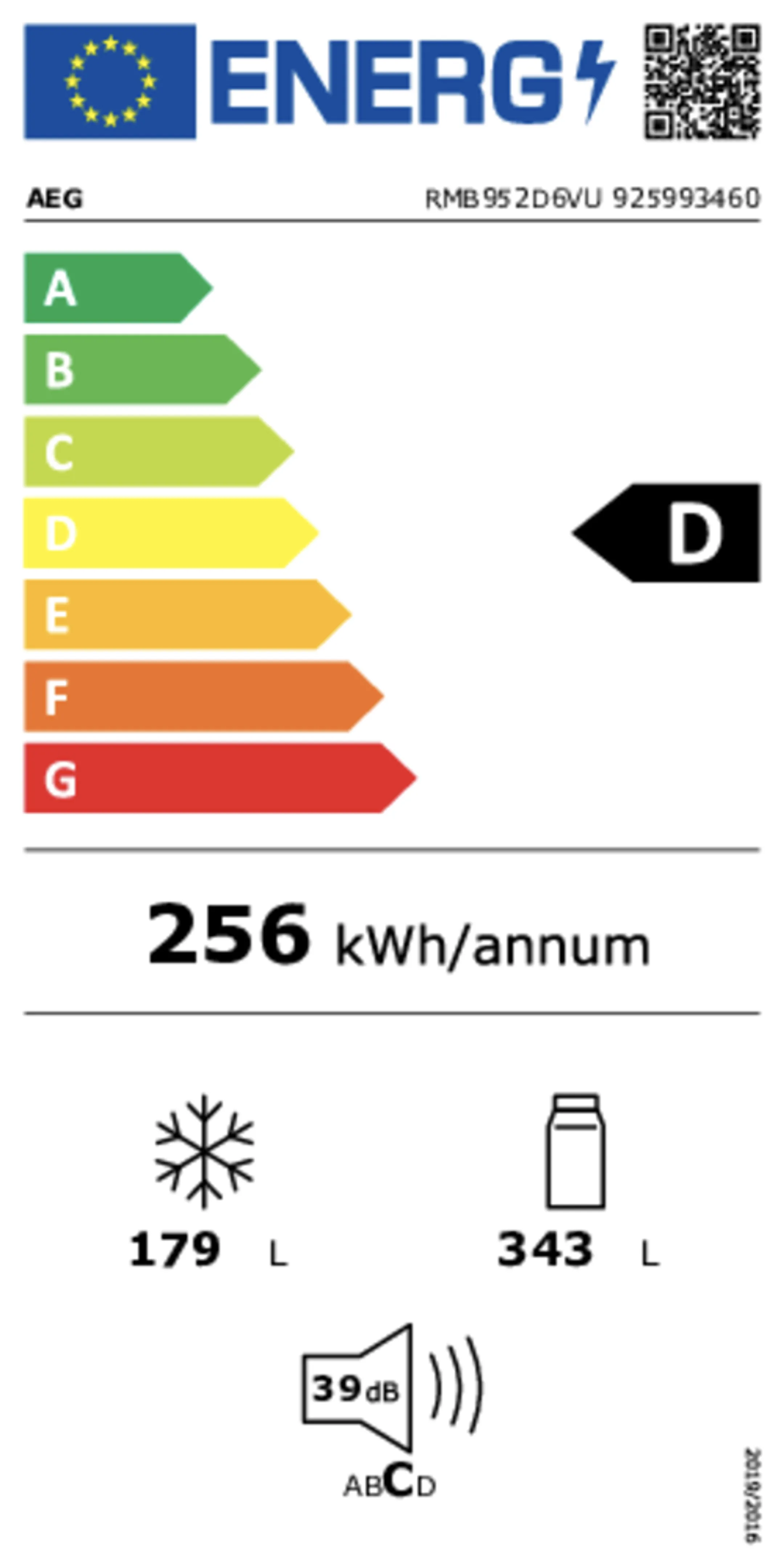 AEG Amerikaanse koelkast RMB952D6VU