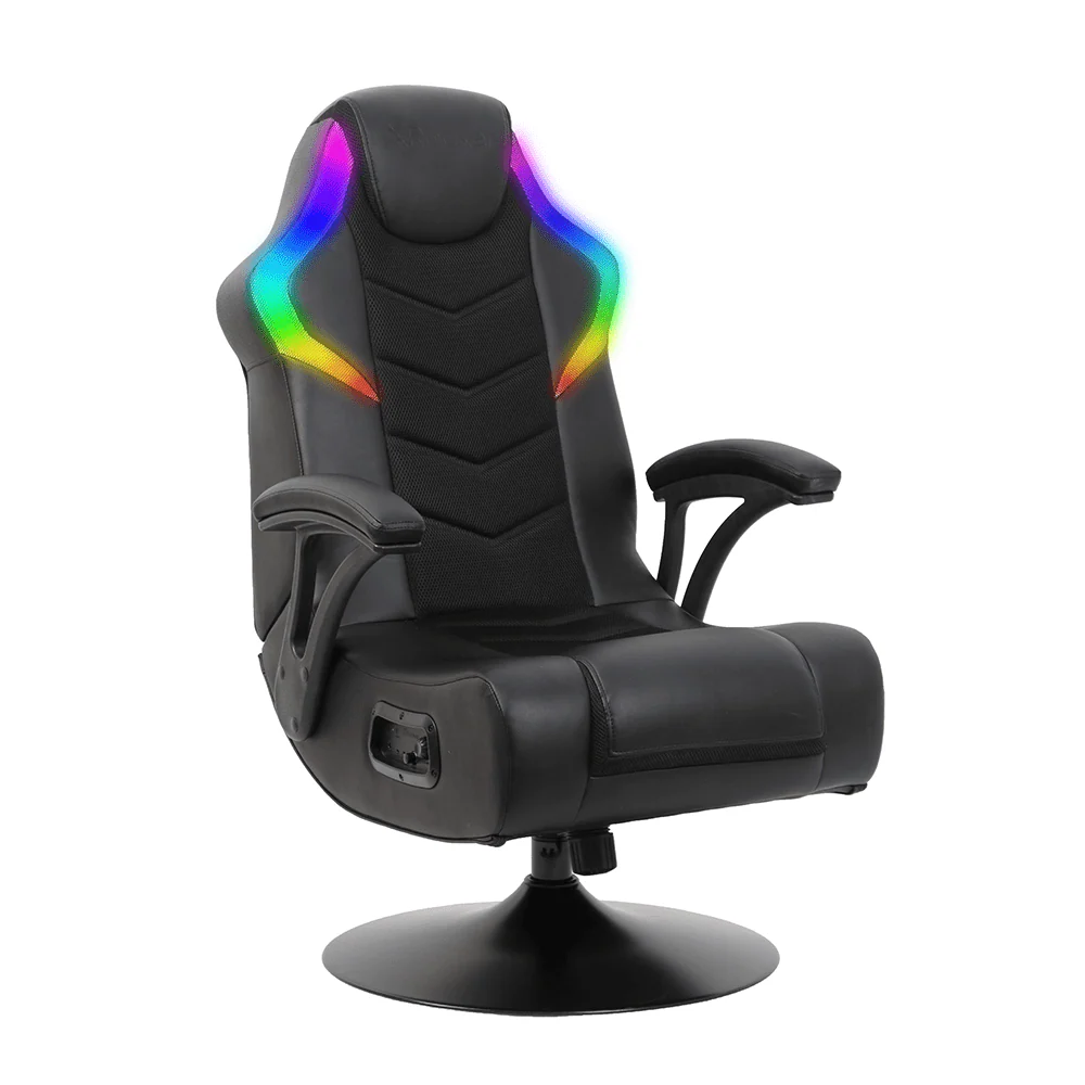 X Rocker Nemesis RGB Pedestal Gaming Chair, Black Mesh, 31 89" 26 97" 40 94" Image 2