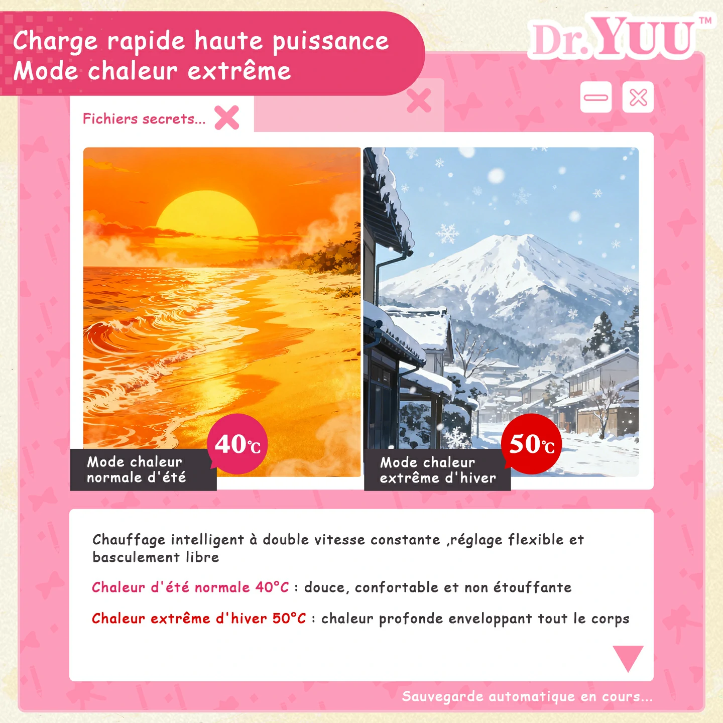 Dr.YUU masturbateur waifu 880g, vue complète du jouet otaku chauffant.