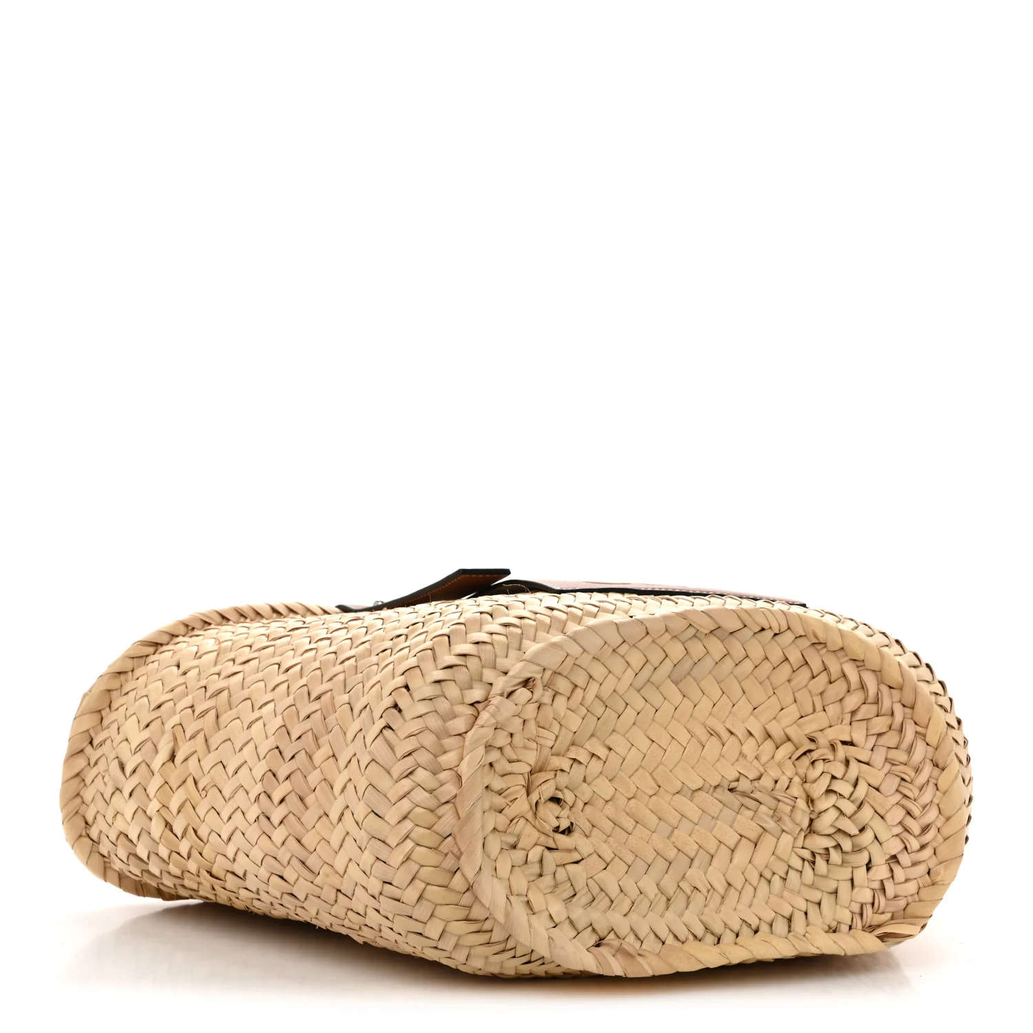 Raffia Basket Tote Bag Natural Tan