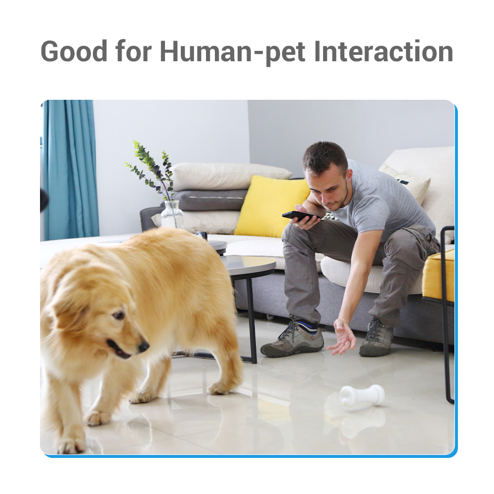 Wireless APP Control Interactive Dog Toy Eco-Friendly PC Material Active Moving Toy Classic and Modern Style