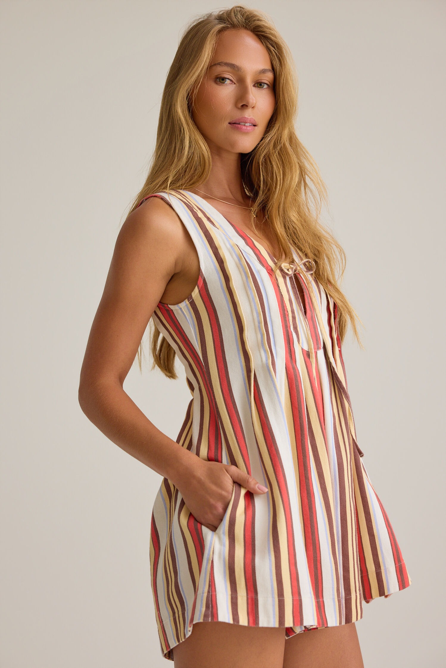 Evie Stripe Romper