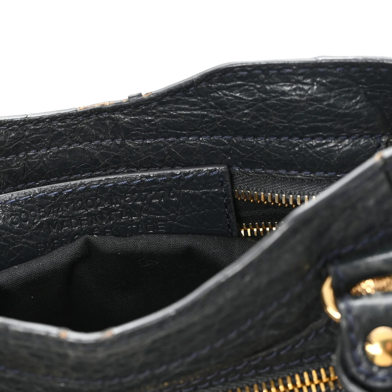 Agneau Giant 12 Gold Hardware Mini City Anthracite