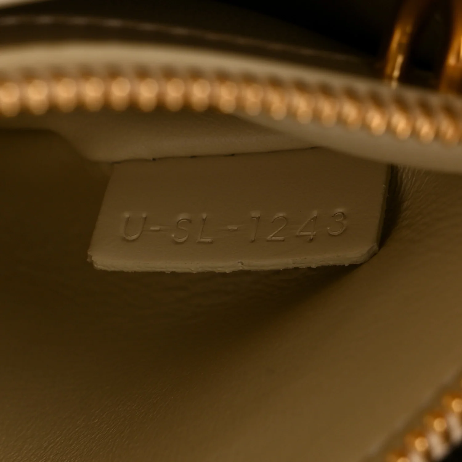 Satinated Calfskin Small 16 Top Handle Bag Beige