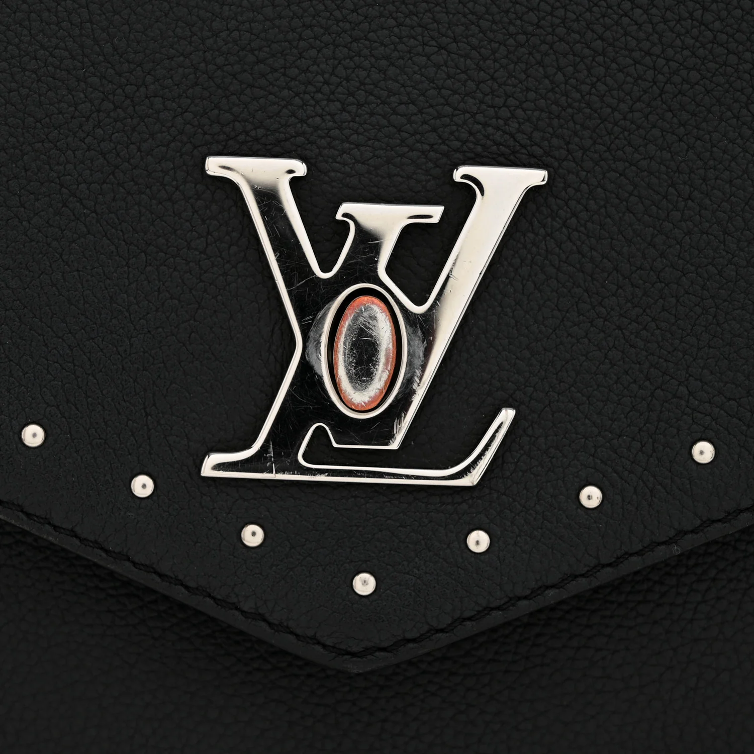 Soft Calfskin My Lockme Studs Black