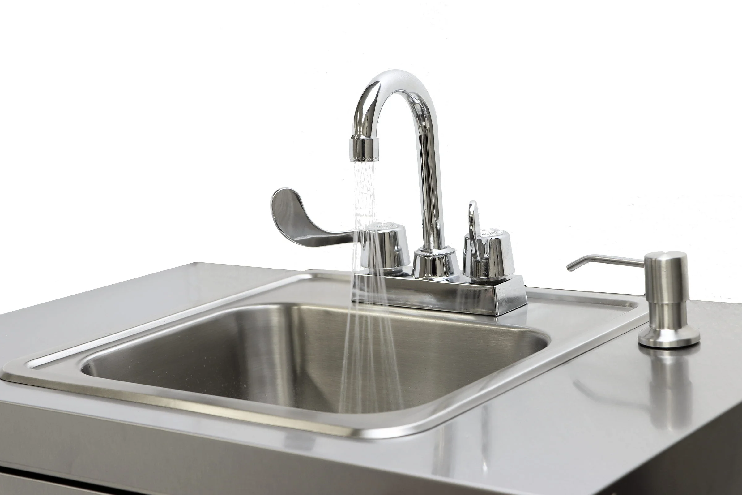 Electric Portable Sink, with Hot Water Heater and Pump Movable Steel Hand Washing Sink - Image 7