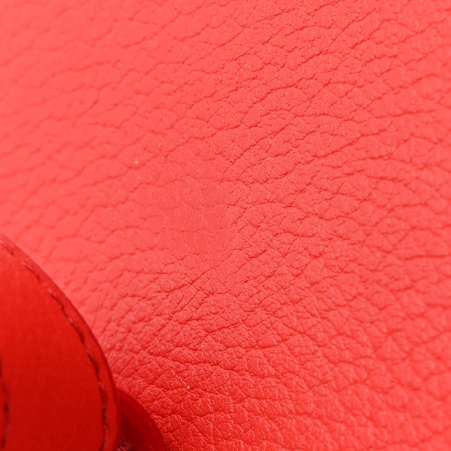 Crisped Calfskin Small Tie Knot Tote Vermillion