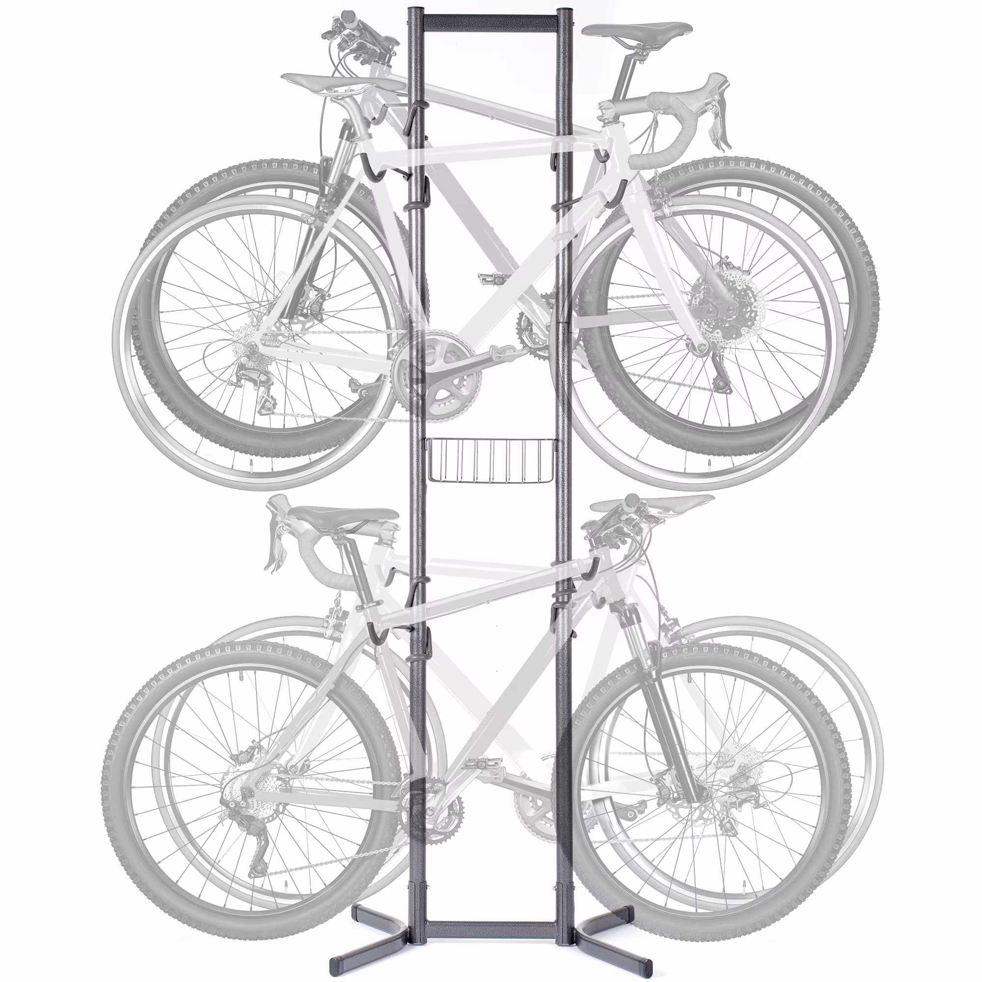 Four Bike Freestanding Bicycles Stand for Indoor Garage