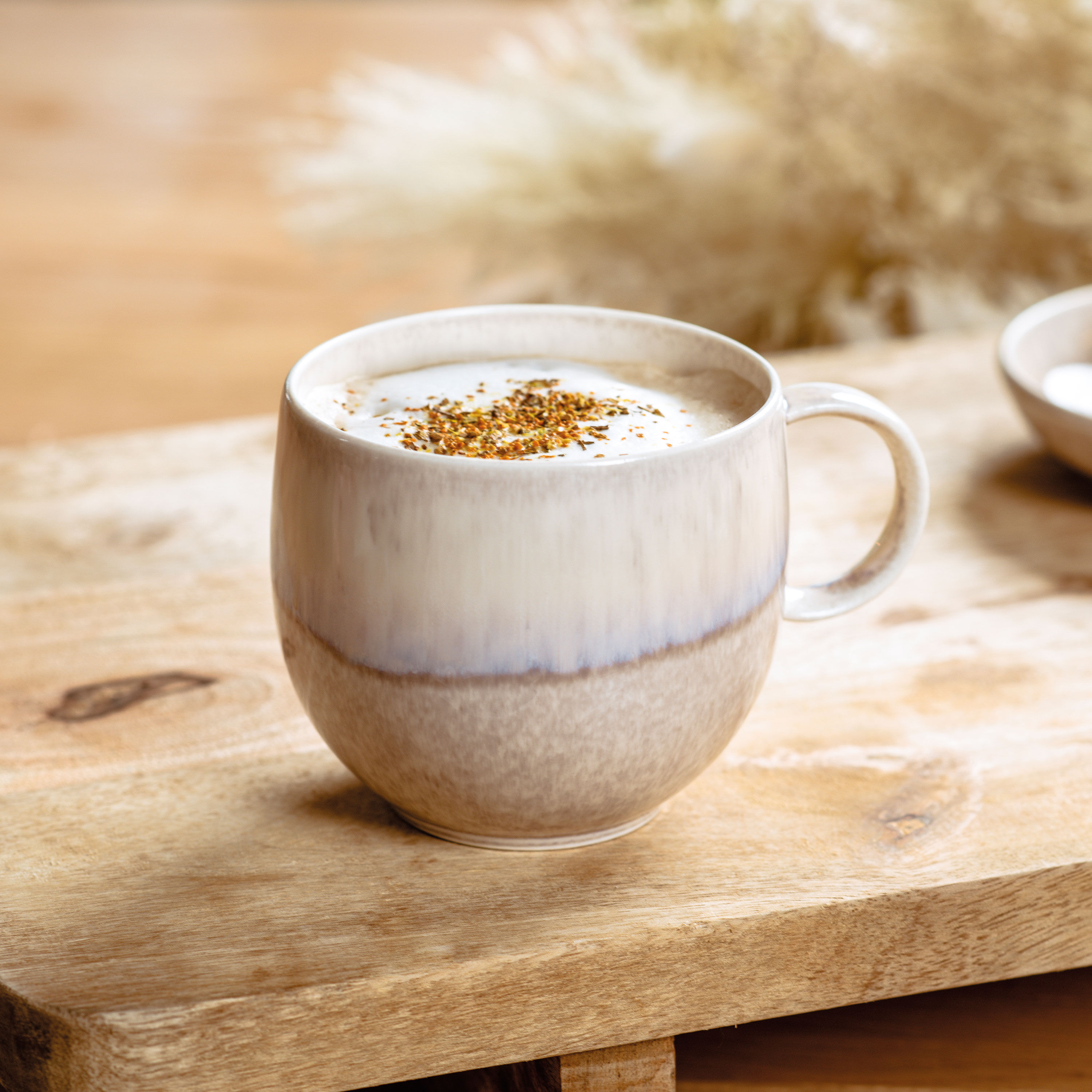 Perlemor Mug - Beige, 9.9 oz, Premium Porcelain