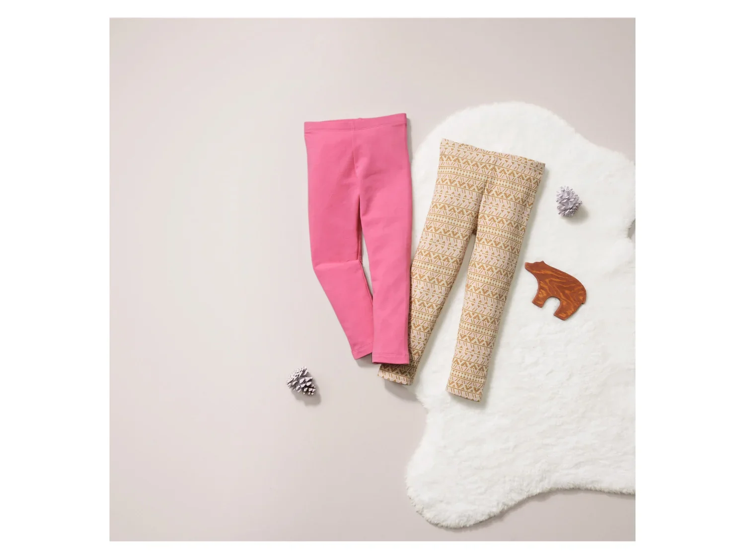 lupilu Lot de 2 leggings thermiques petite fille