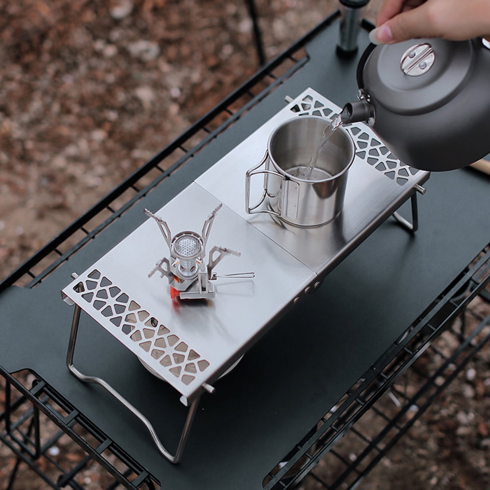 Folding Camp Stand Cooking Station Table for Camping Hiking Backpacking Picnic