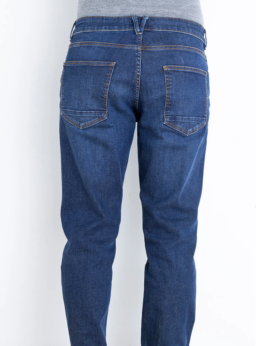 Jean en coton homme bleu