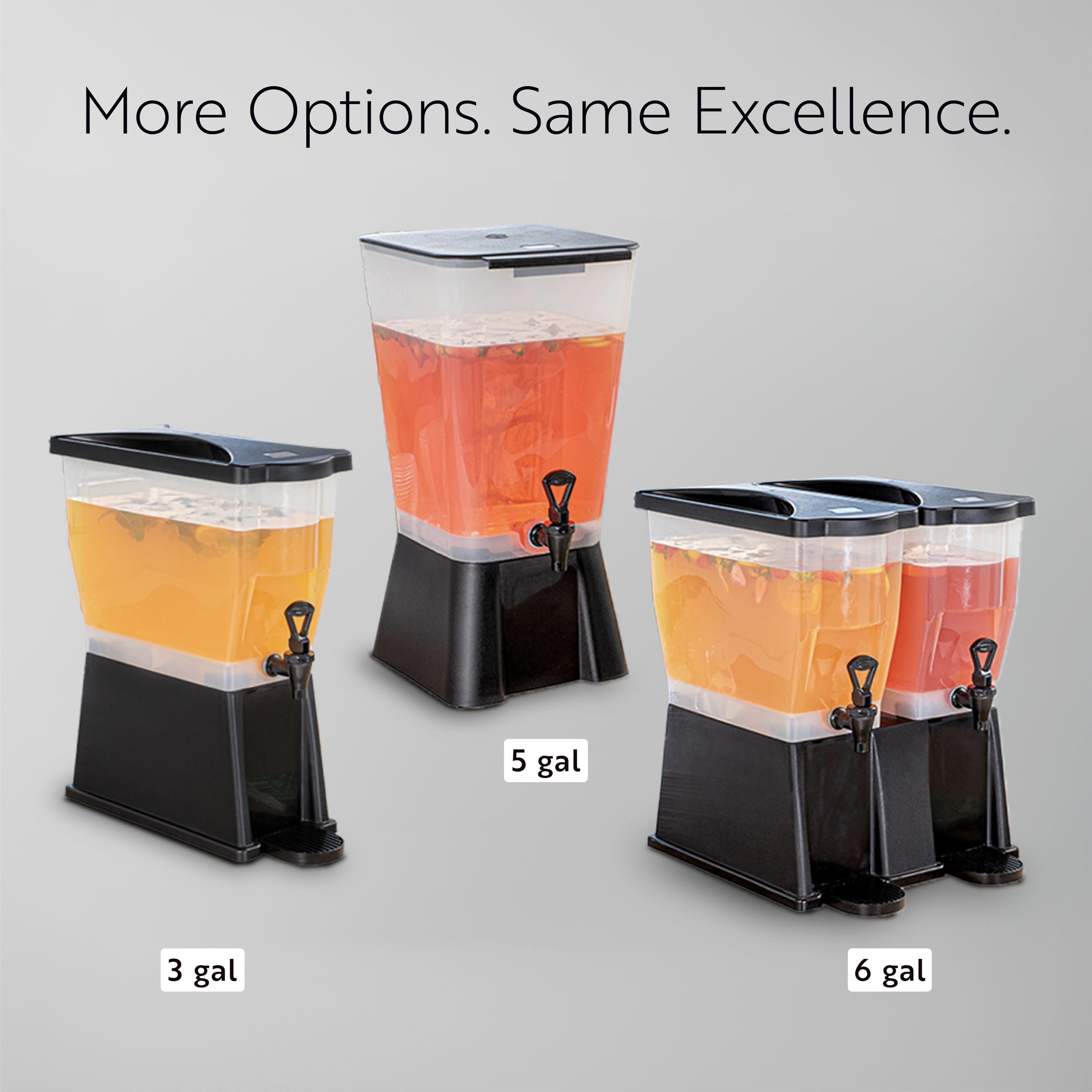 3 Gallon Drink Dispenser 1 Dishwashable Beverage Dispenser - Detachable Tank Includes Decals Black Plastic Carnival Juice Dispenser With Stand Push-Button Spigot