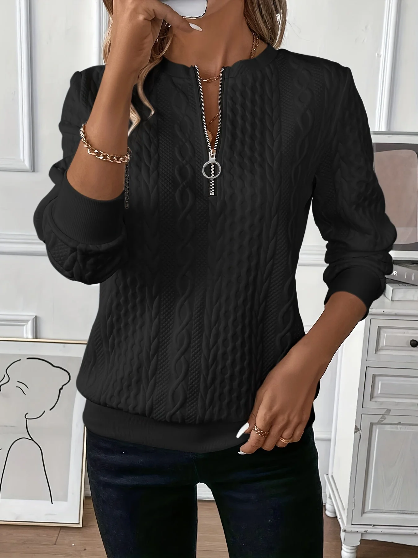 Bérengère™ | Pull Chic en Maille Raffinée