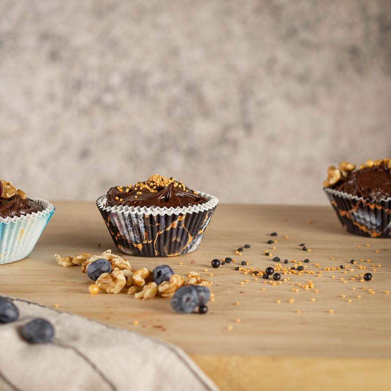bAYk muffinsform 7 cm 50 stk svart/gull
