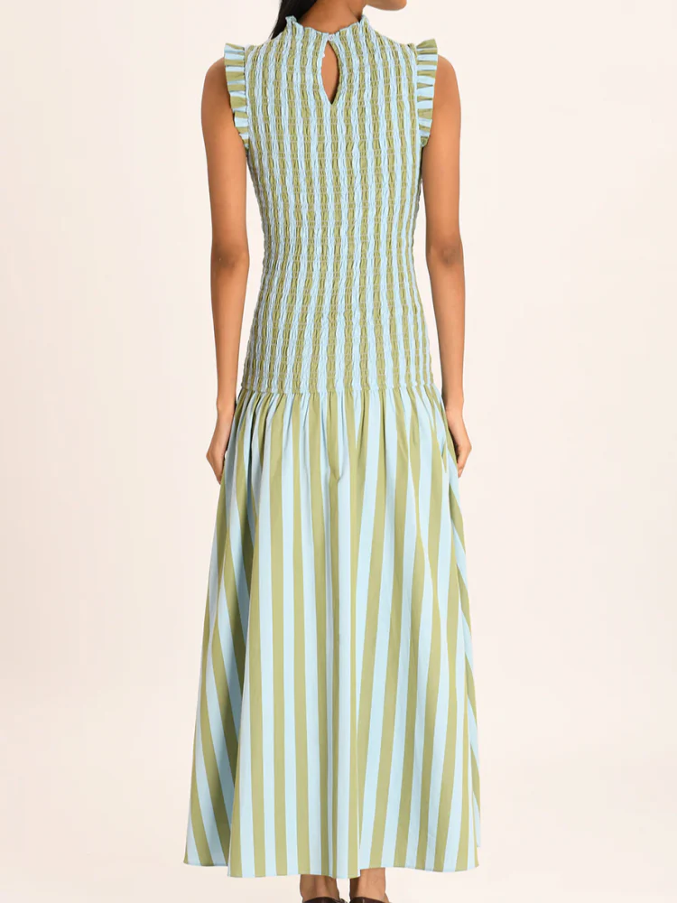 Robe longue élégante sans manches pour femmes