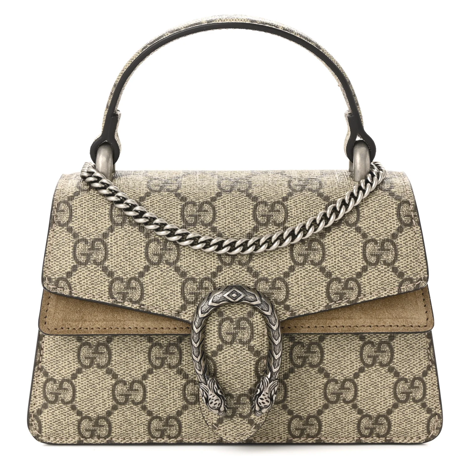 GG Supreme Monogram Mini Dionysus Top Handle Bag Taupe