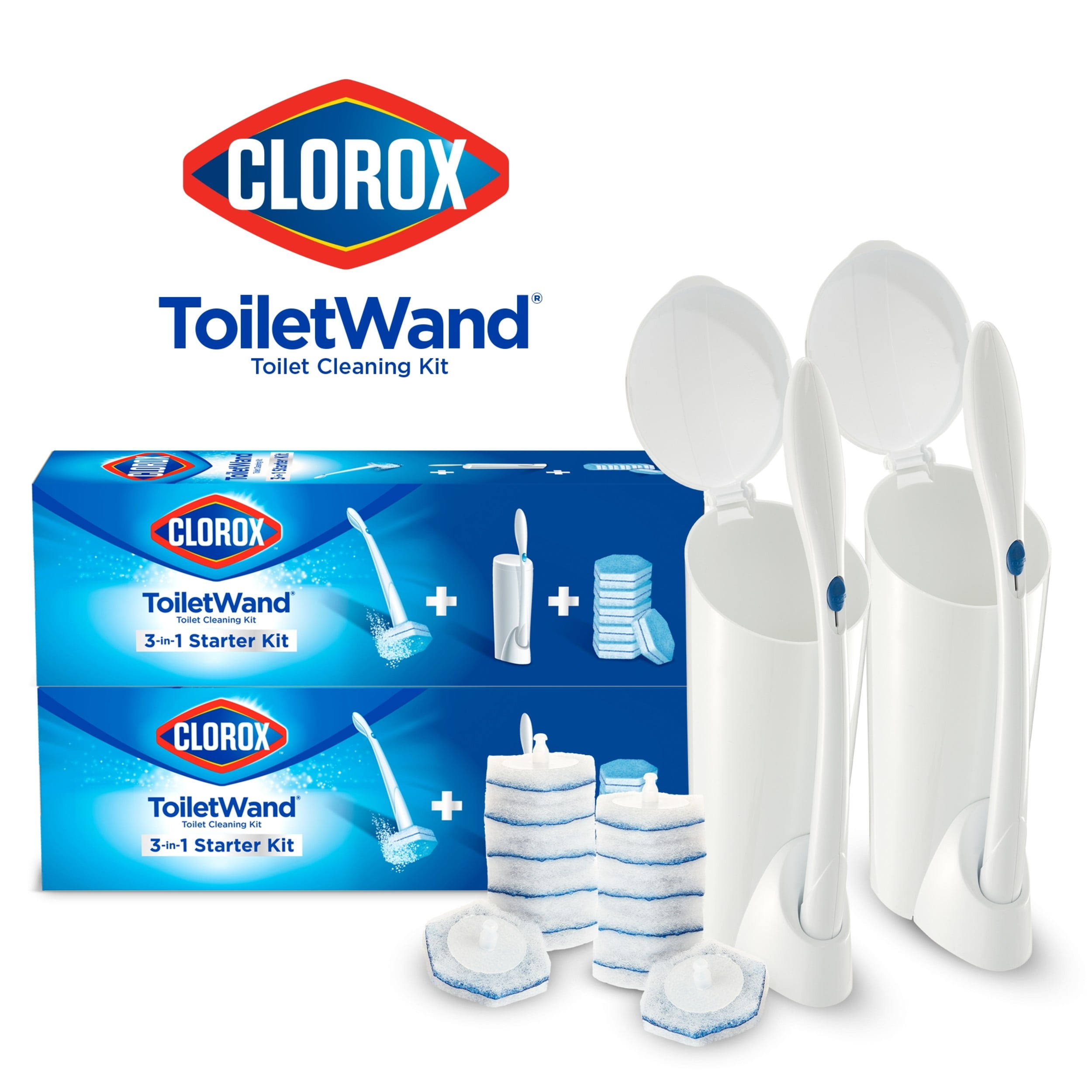 Clorox ToiletWand Disposable Toilet Cleaning System, 2 Pack, Size: 2 ct, Blue
