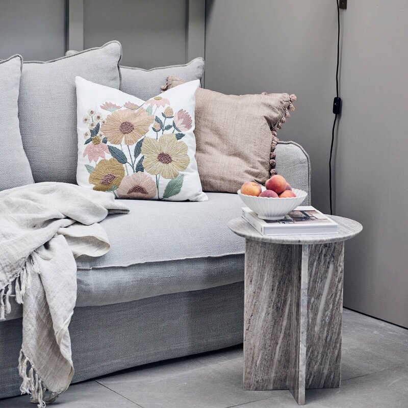 Vimina putetrekk 50x50 cm offwhite