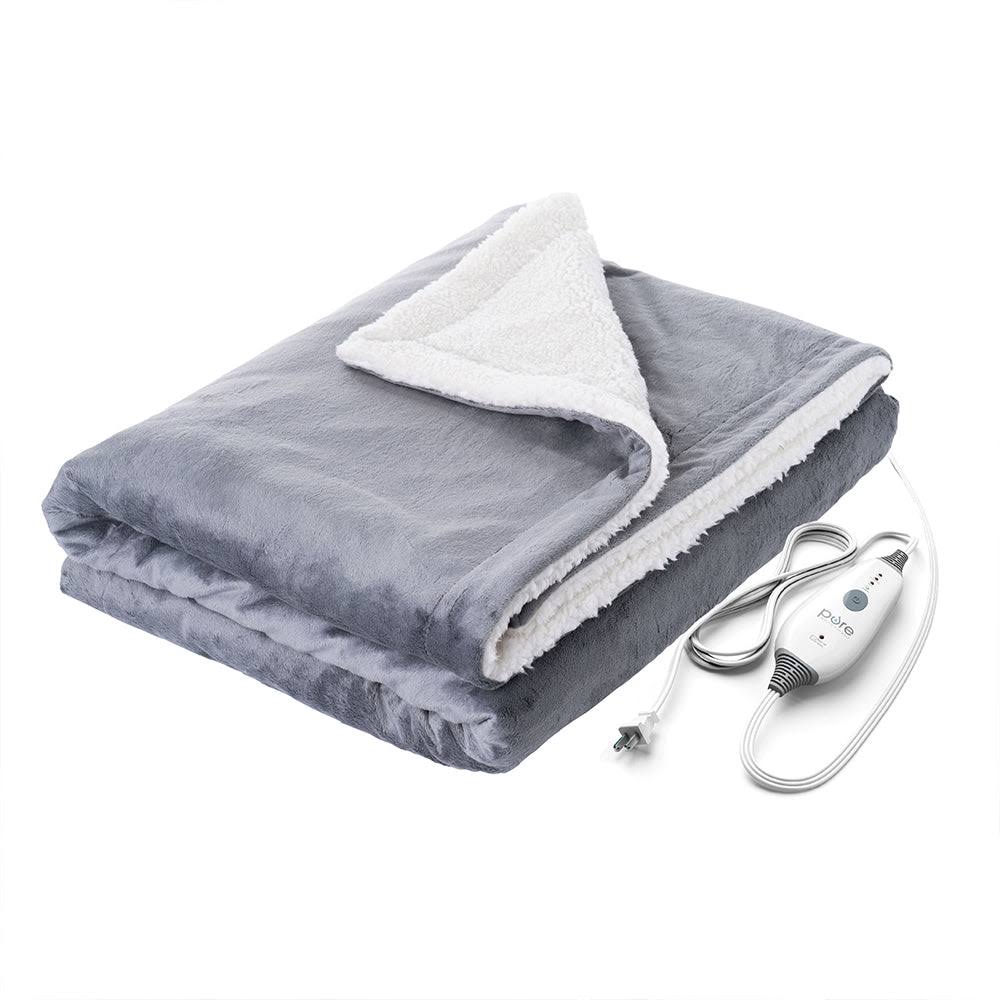 Pure Enrichment PureRelief Plush Heated Throw Blanket