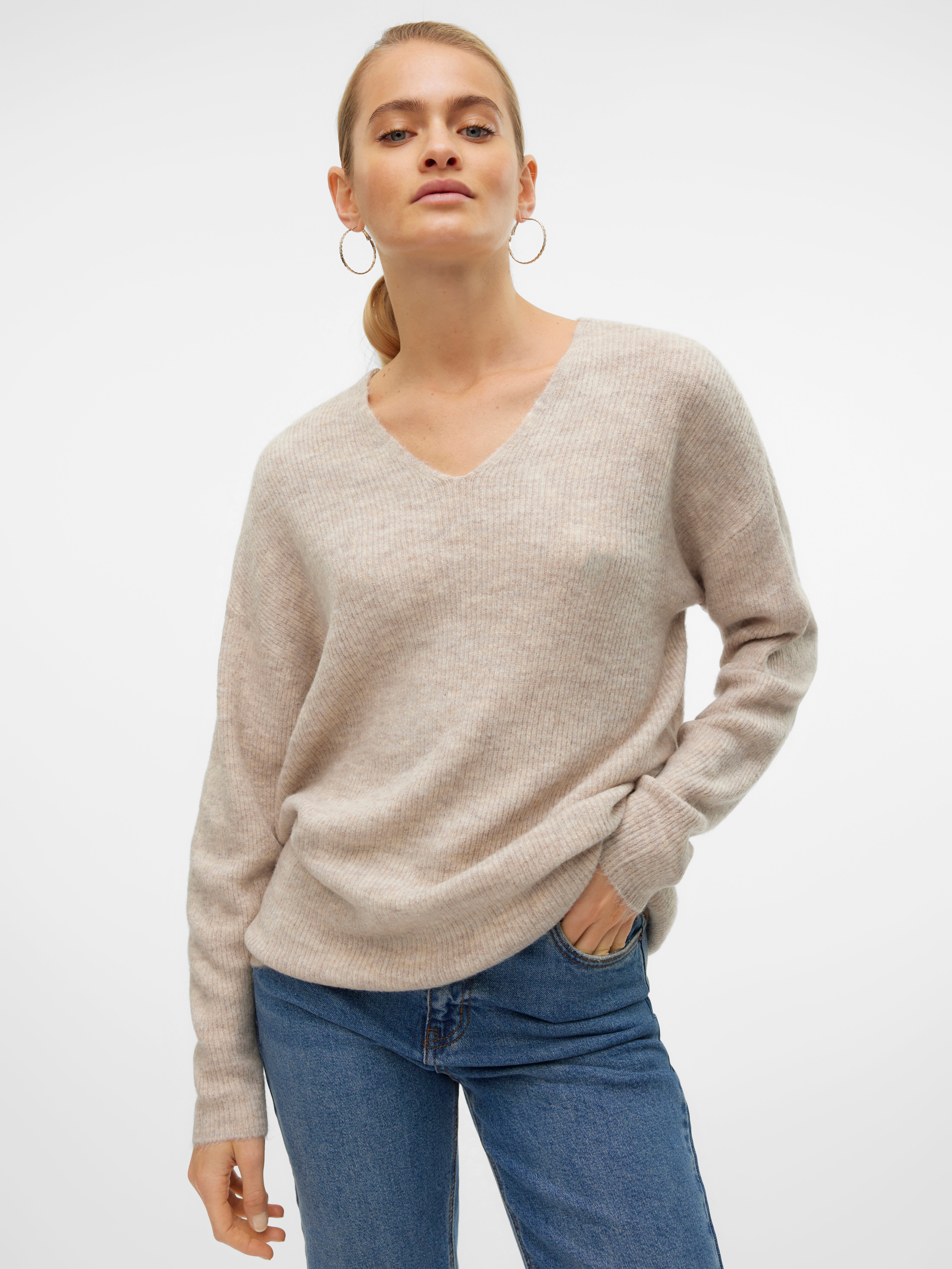 VERO MODA® VMCREWLEFILE Knitted pullover