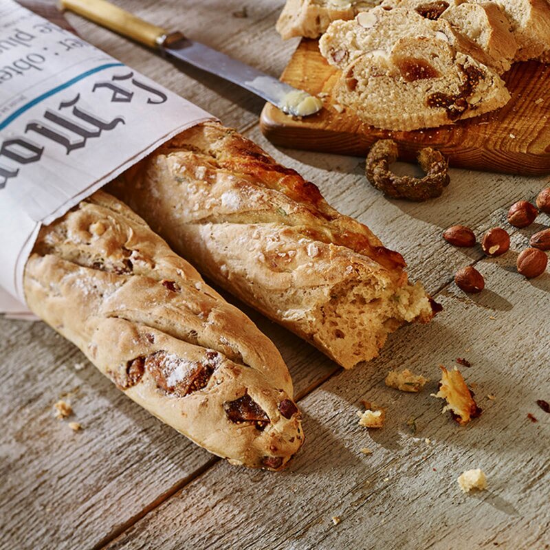 Bread Buddies baguettform for 3 stk perforert 38x28 cm svart