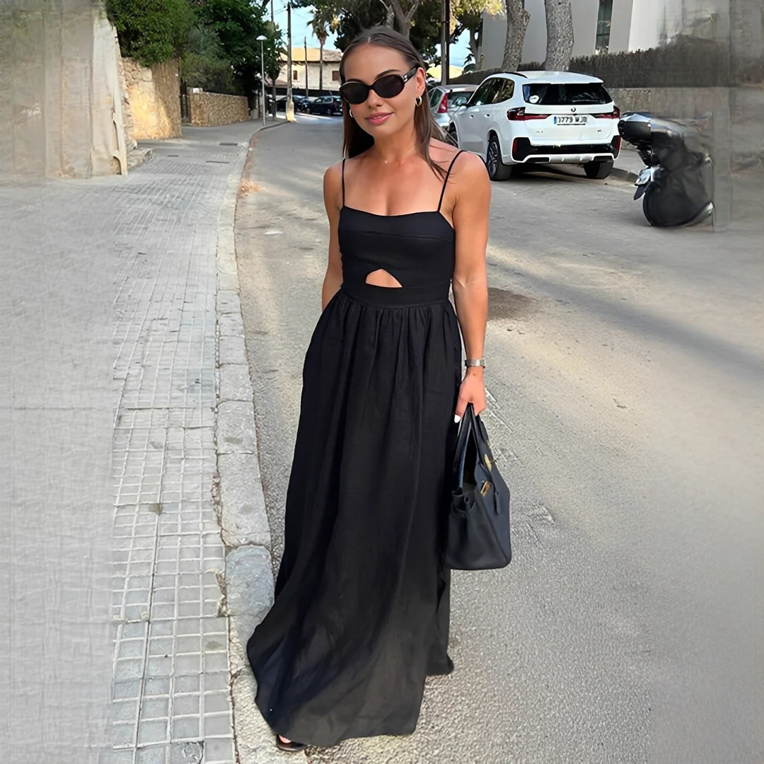 Meadel - Robe longue chic sans manches