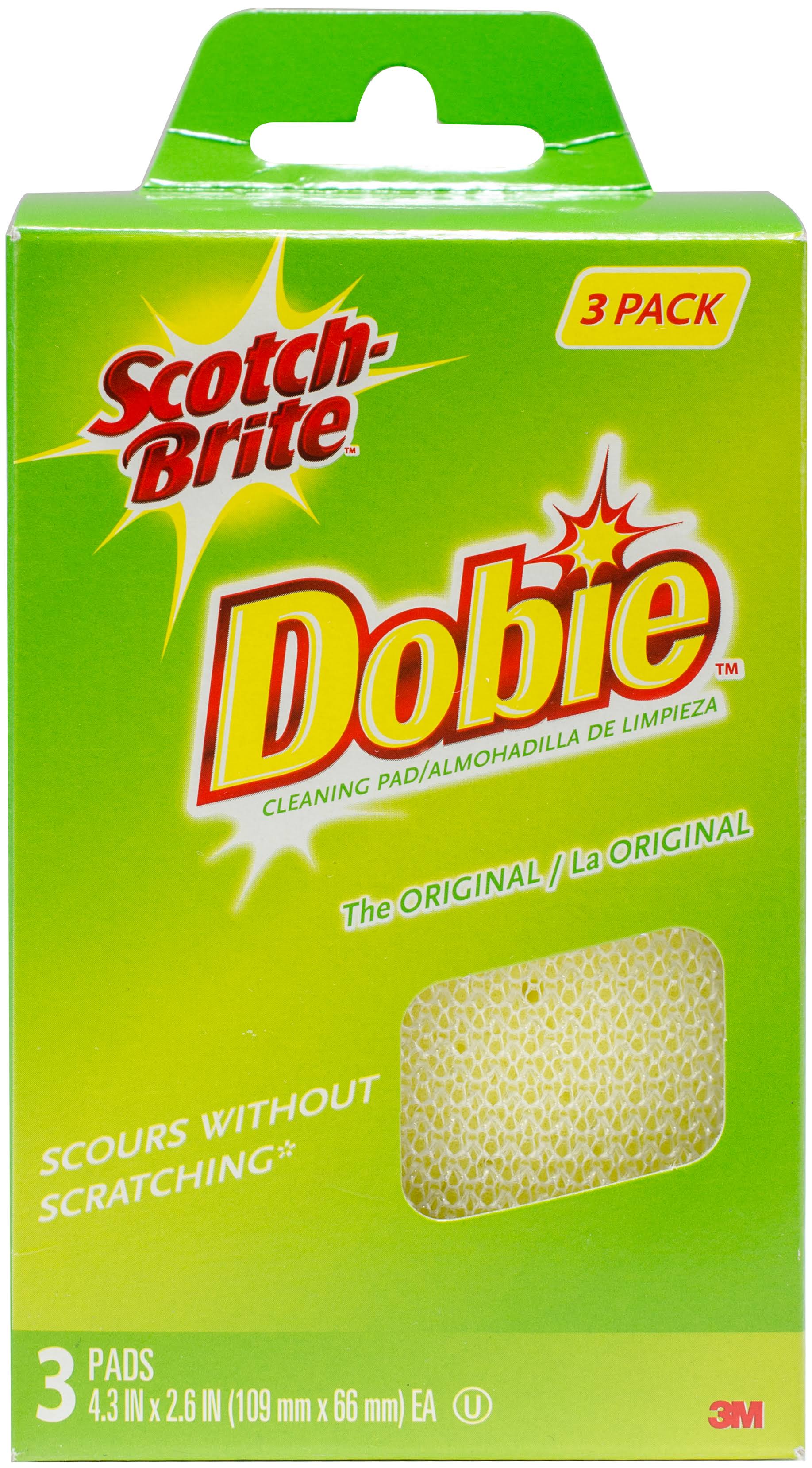 Scotch Brite Dobie Cleaning Pads - 3 pack