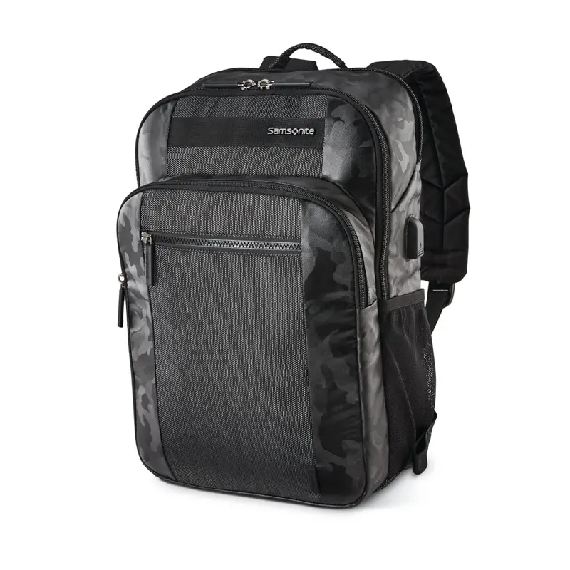 Black/Camo Quadrion Slim Backpack Laptop Backpacks | 7405-MGRTX - SAMSONITE OUTLET