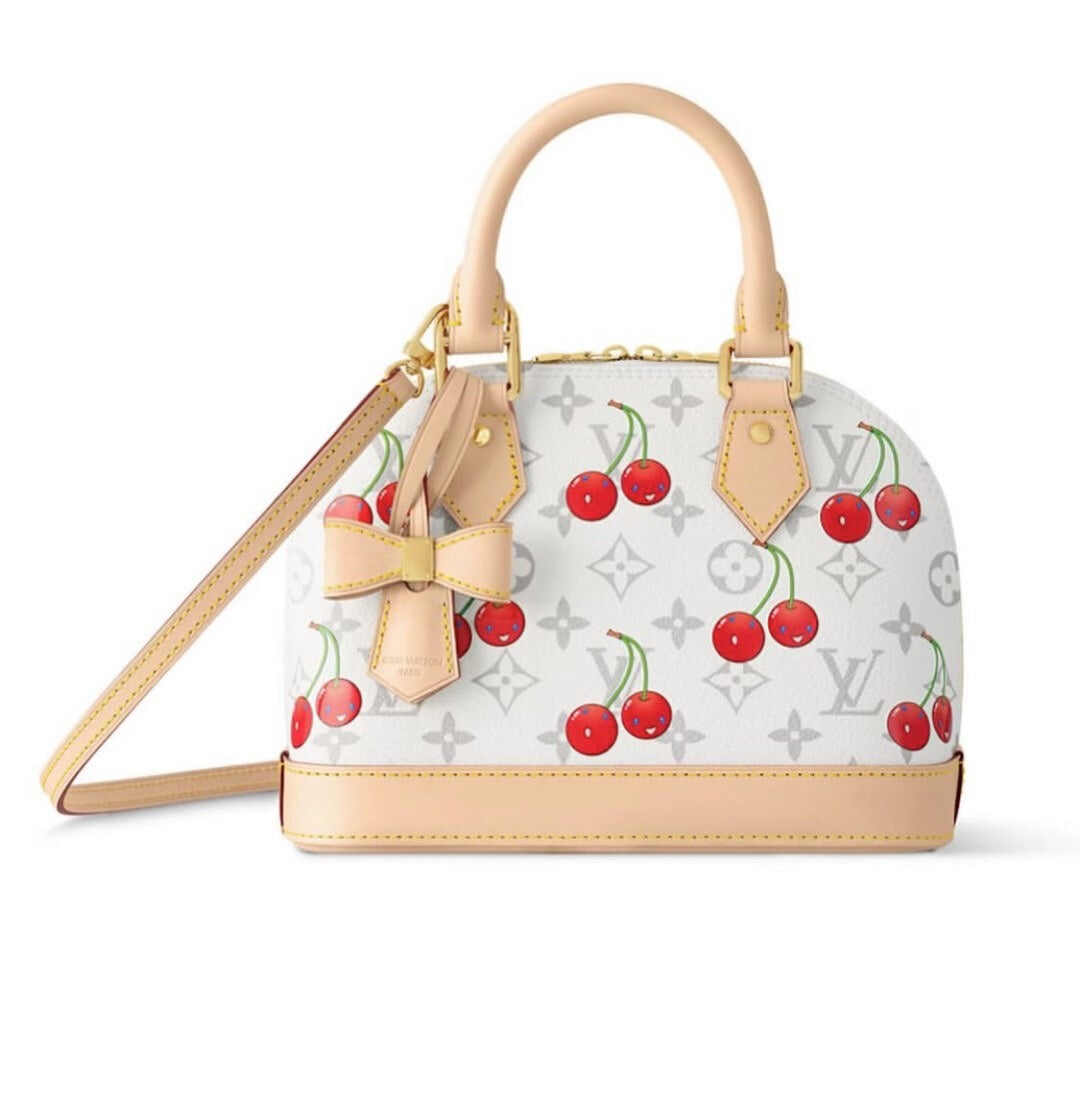 【ルイヴィトン】新作コラボLV x TMアルマBB さくらんぼ ハンドバッグ M14234