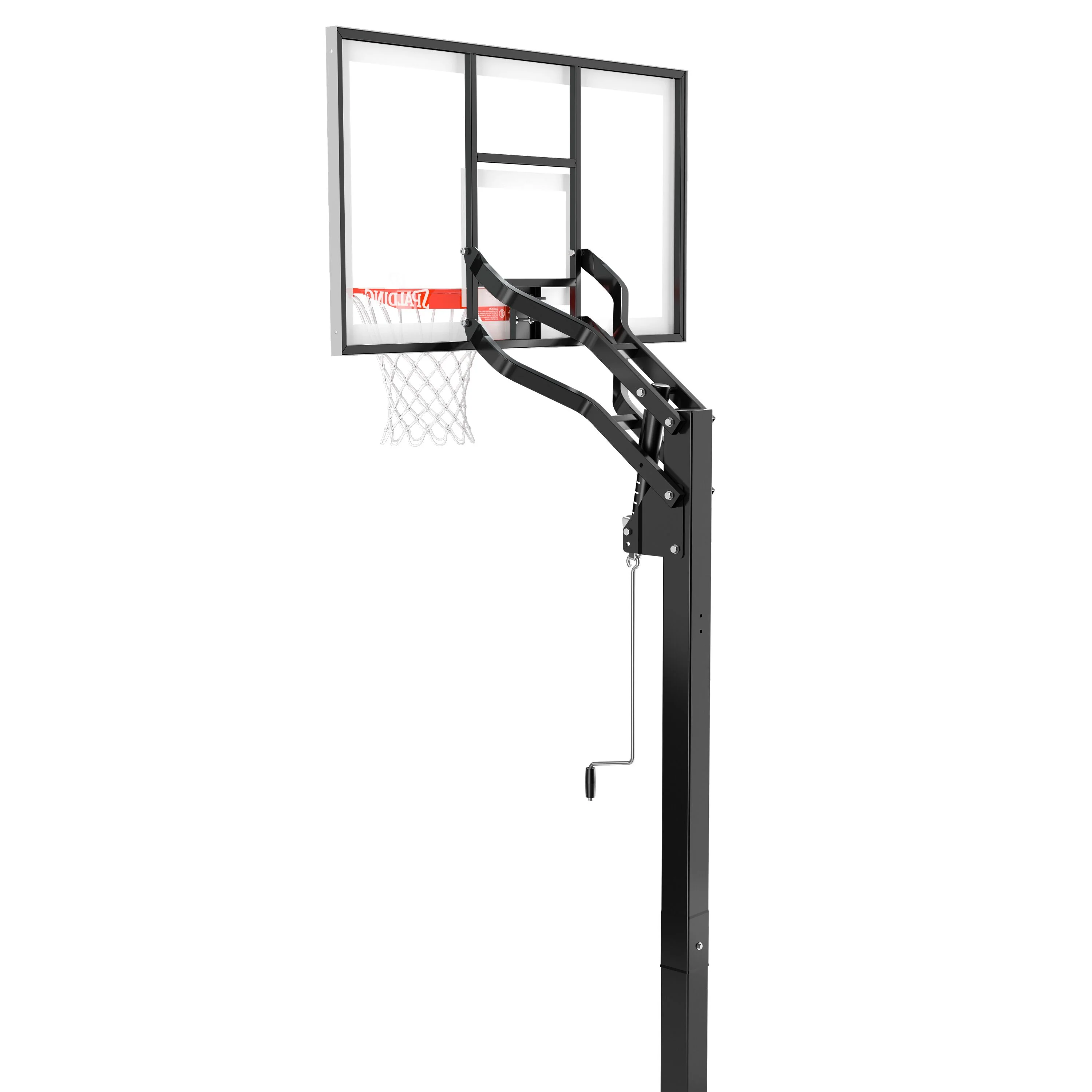 Spalding 60 In. Tempered Glass U - Turn® in Ground Basketball Systems Hoop