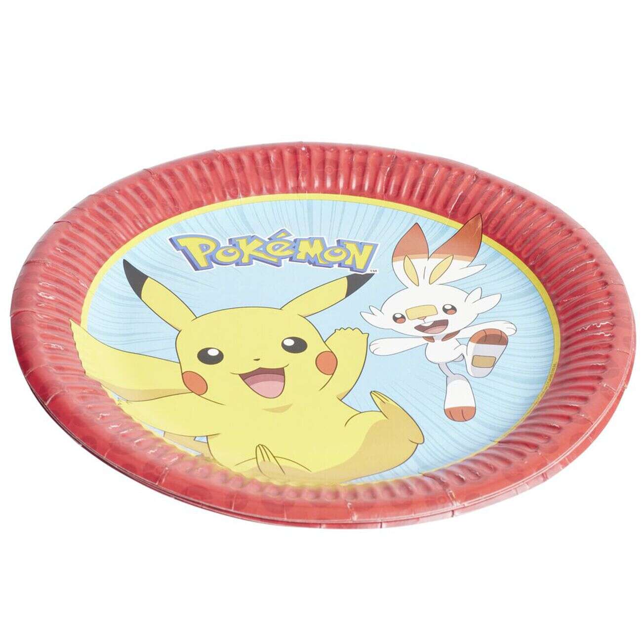 Assiette carton x8 Pokémon Ø22,5cm