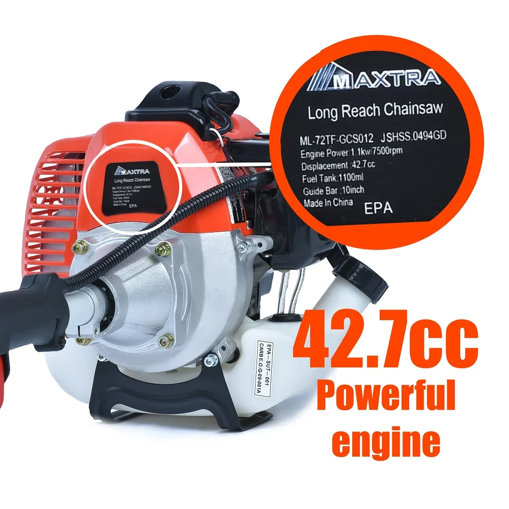 Weed Wacker Gas Powered, 42.7cc 2 Cycle 3 in 1 Weed Eater, Powerful Cordless String Trimmer, 18 - Inch Cutting Path, Brush Cutter, 3 - Teeth Blade Edger, Extension Pole