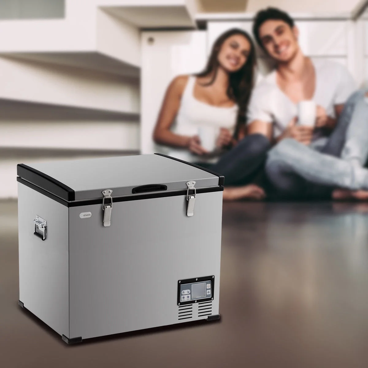 63-Quart Portable Electric Car Cooler Refrigerator / Freezer Compressor for RVs Camping - Image 6