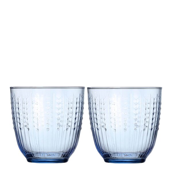 Swedish Grace glass 25 cl 2 stk blå