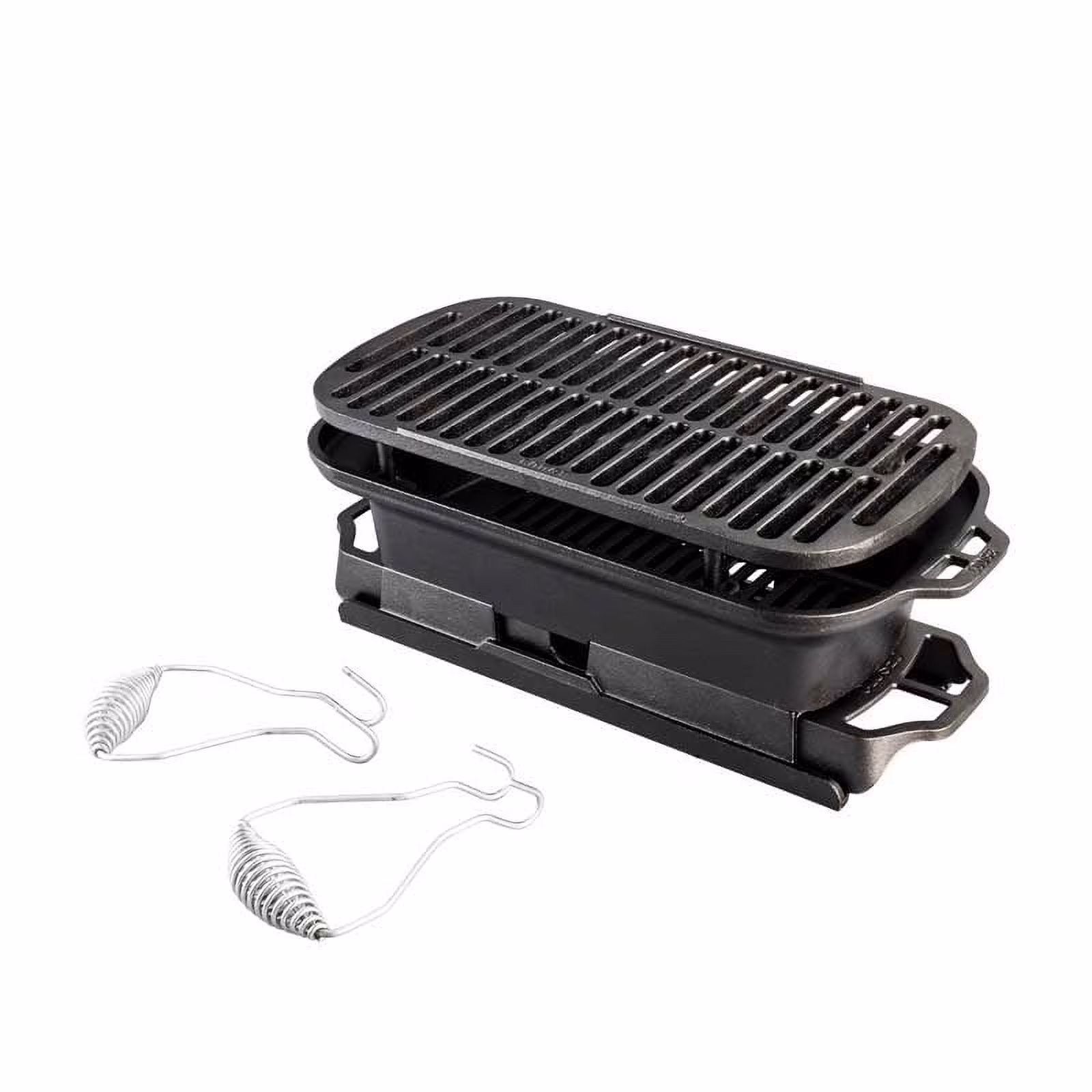 Cast Iron Seasoned Sportsman's Pro Charcoal Grill(One Size)