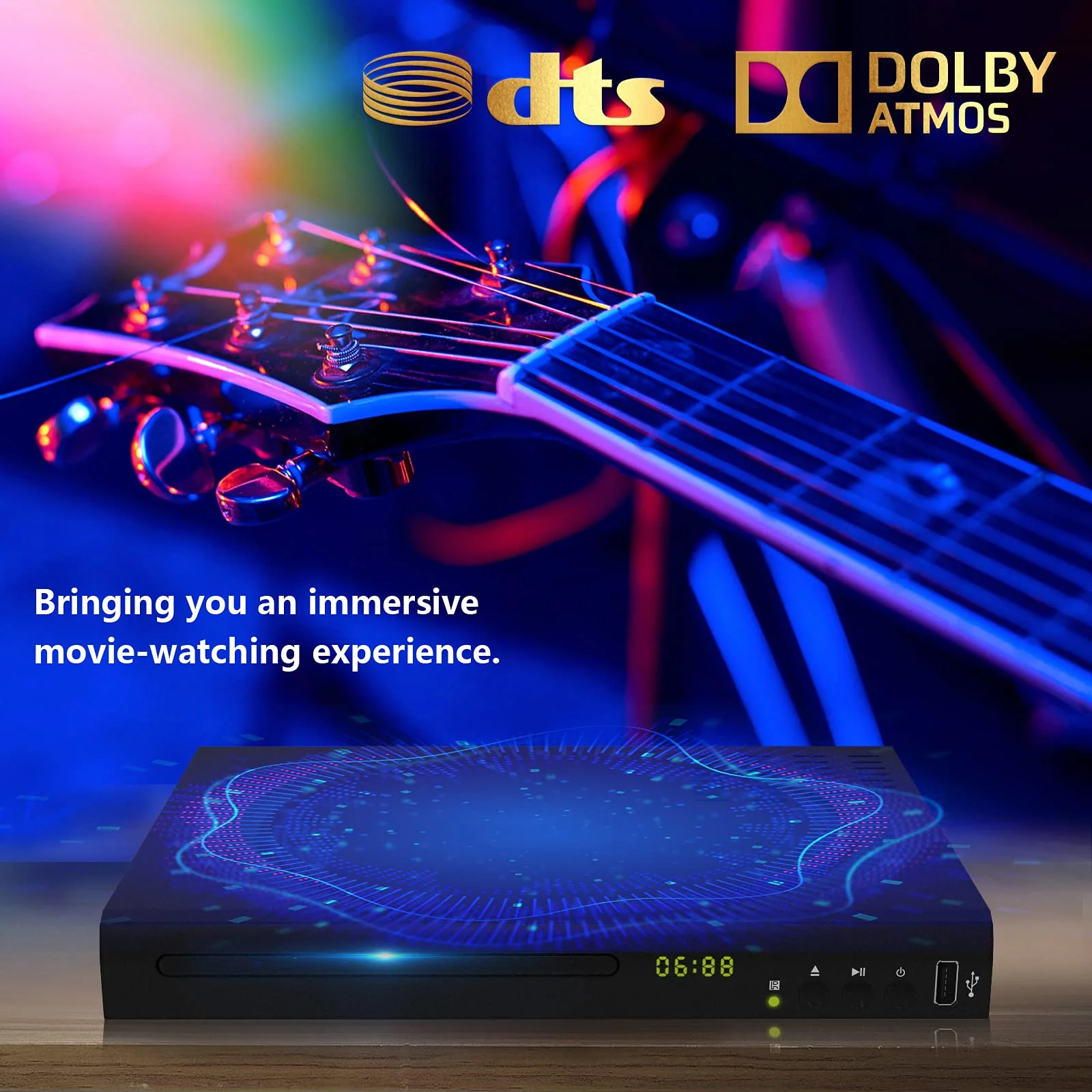 Tojoc k Blu Ray DVD Player. 1080P Home Theater Disc System