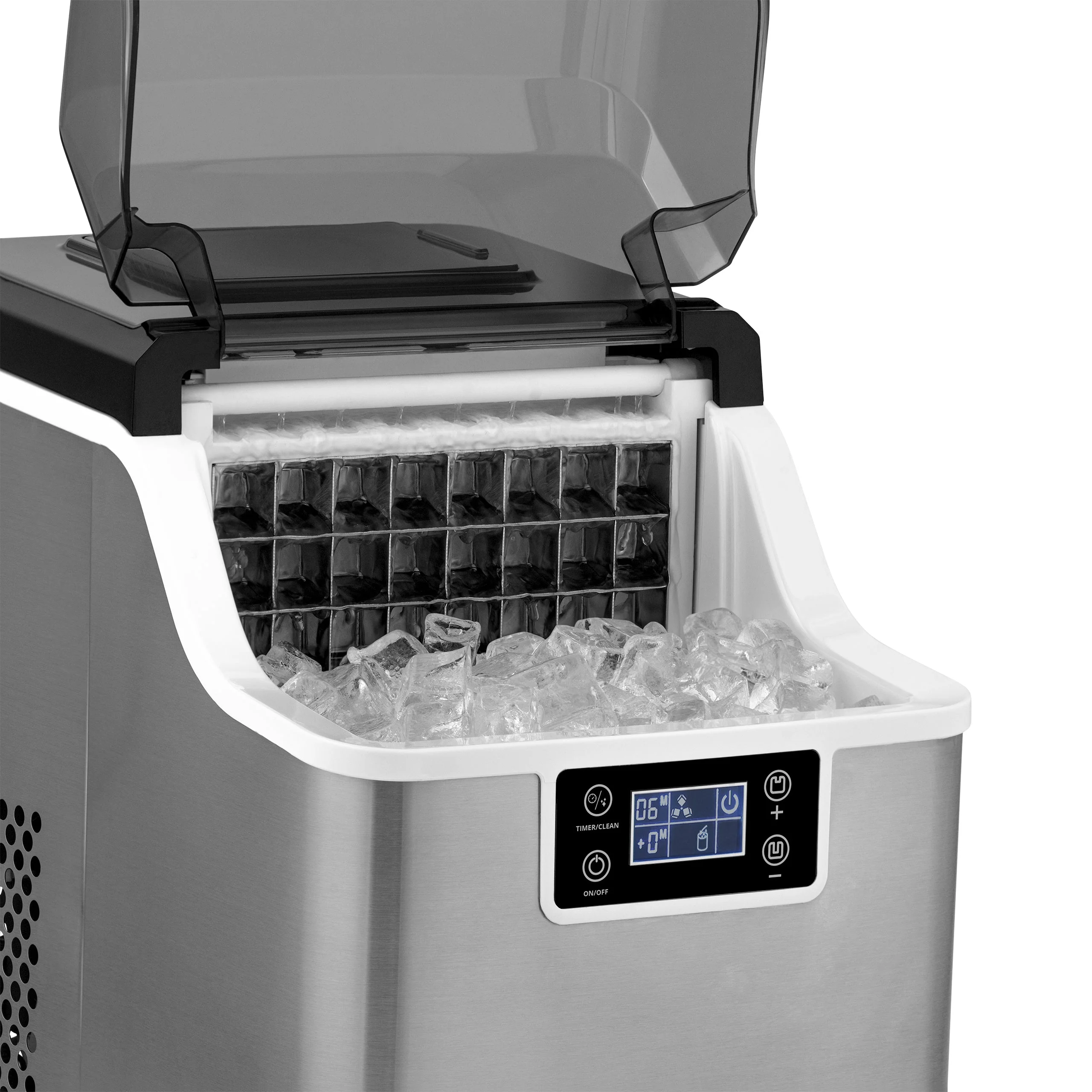 Newair Countertop Ice Maker. Clear Ice, 45 lbs/day - Stainless Steel