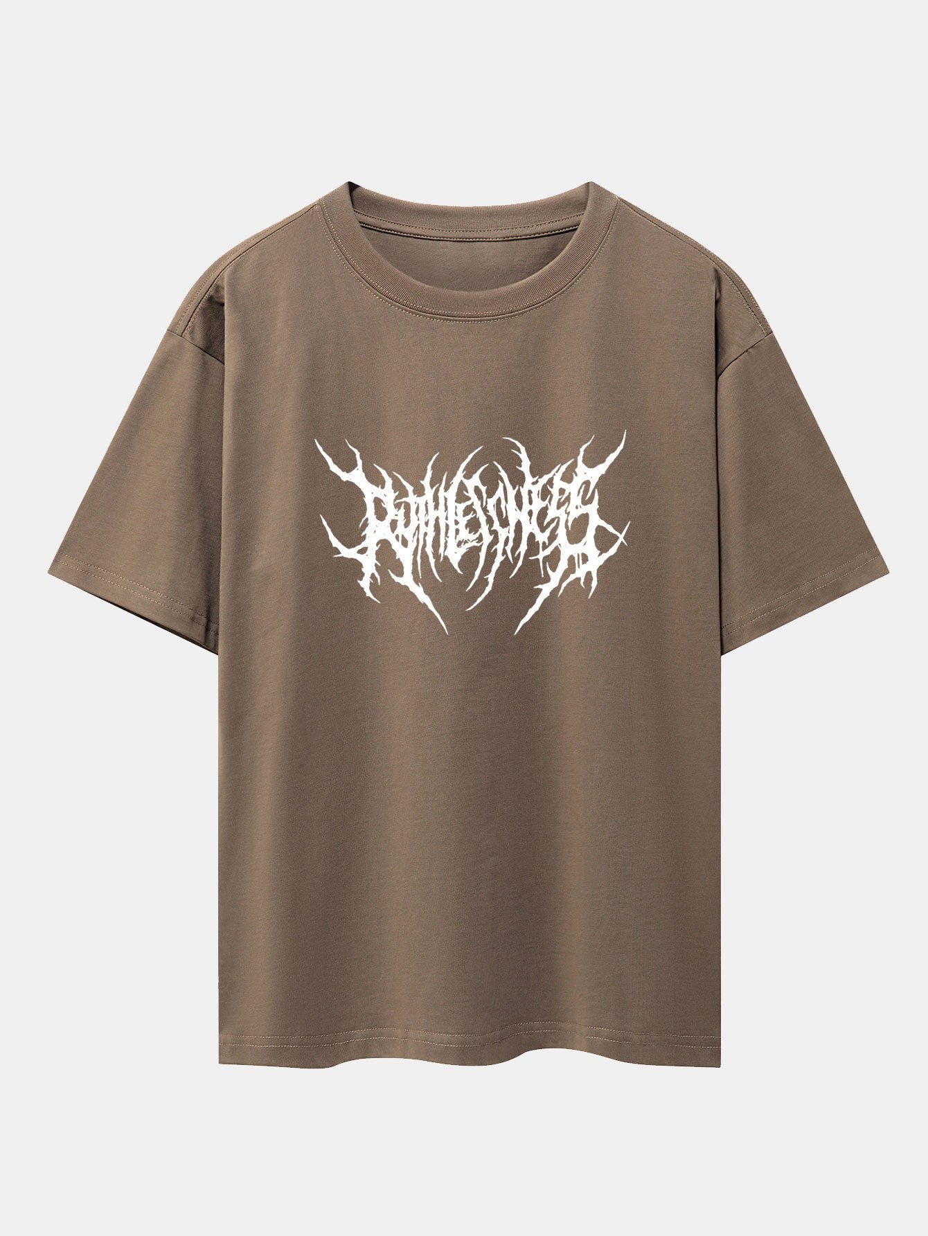 T-shirt oversize à imprimé impitoyable